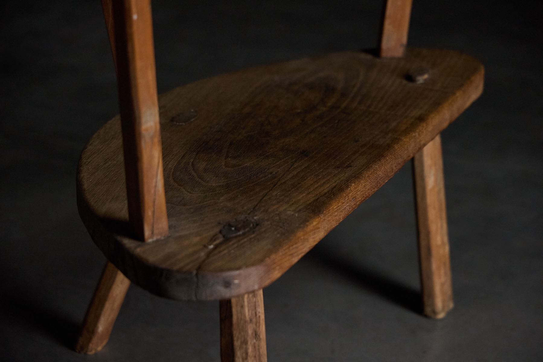 Travail Populaire Tripod Stool - 19th Century