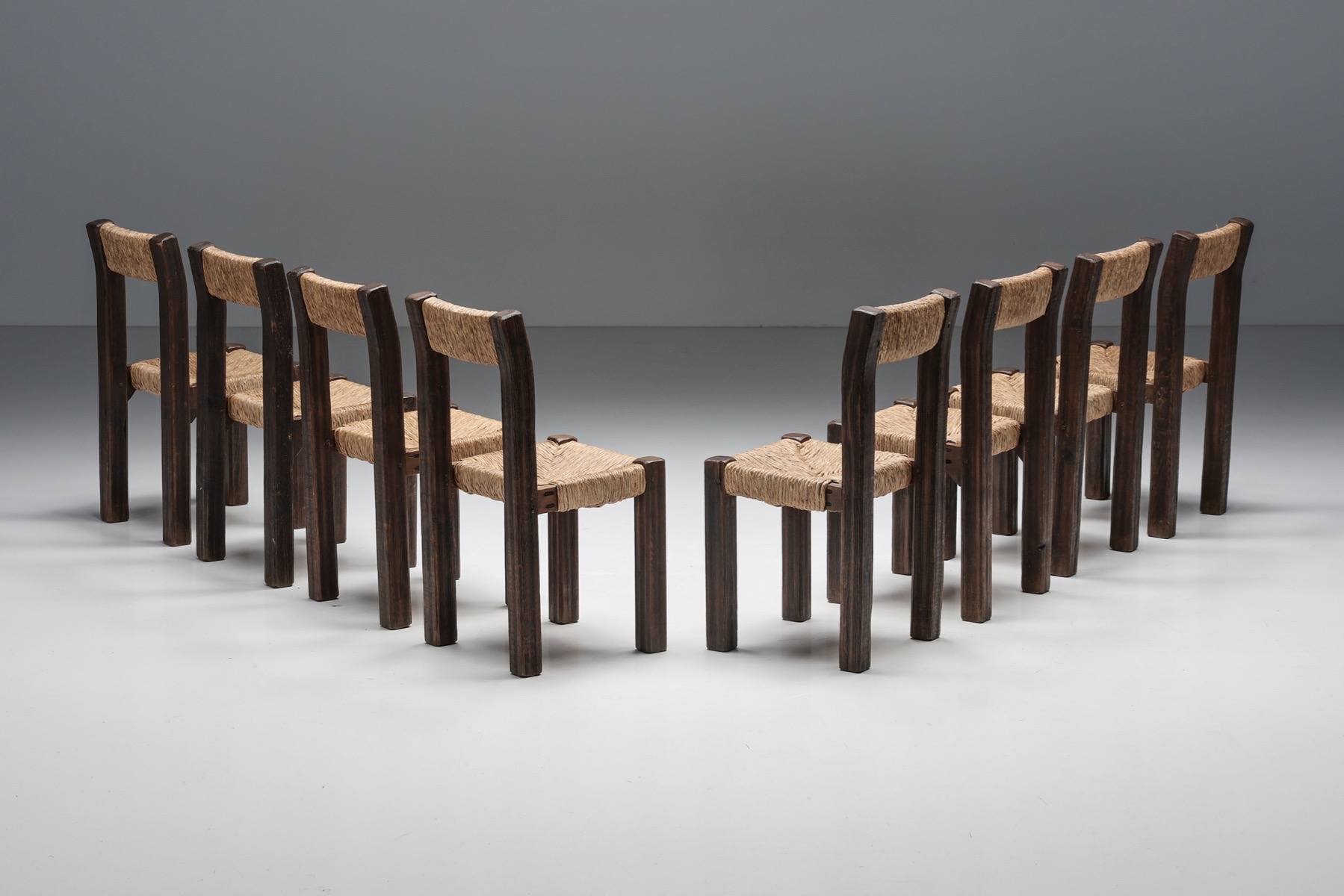 Travaille Français Dining Chairs - 1950s