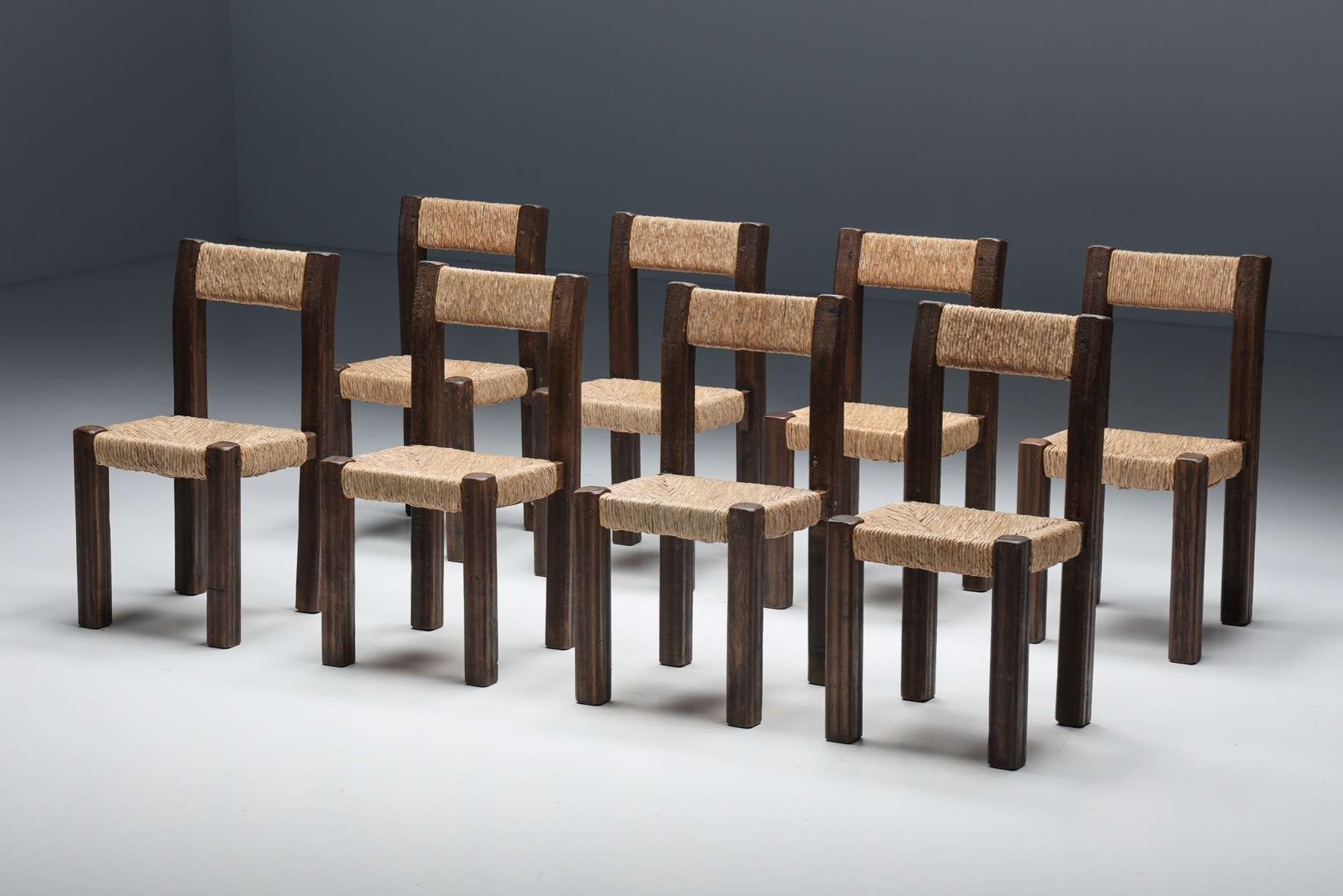 Travaille Français Dining Chairs - 1950s