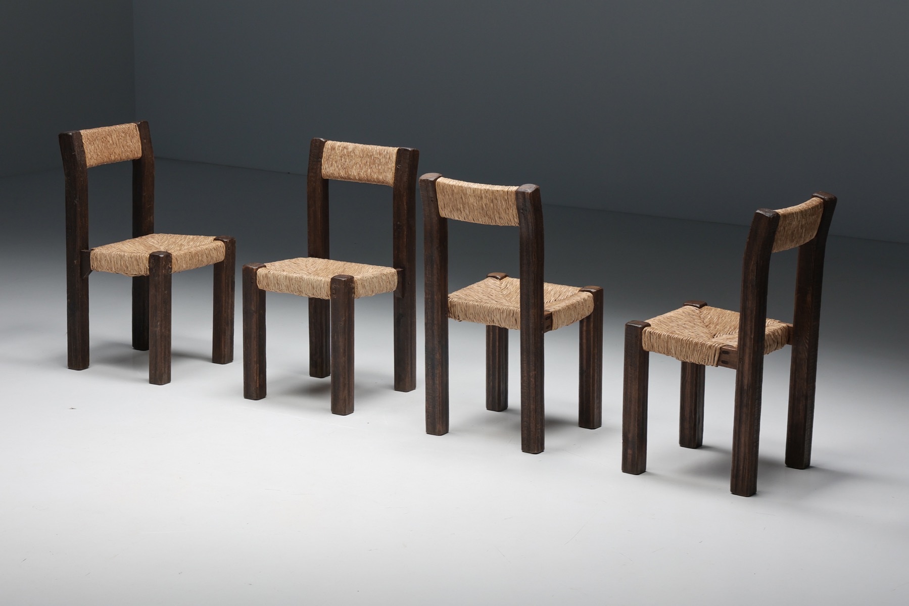 Travaille Français Dining Chairs - 1950s
