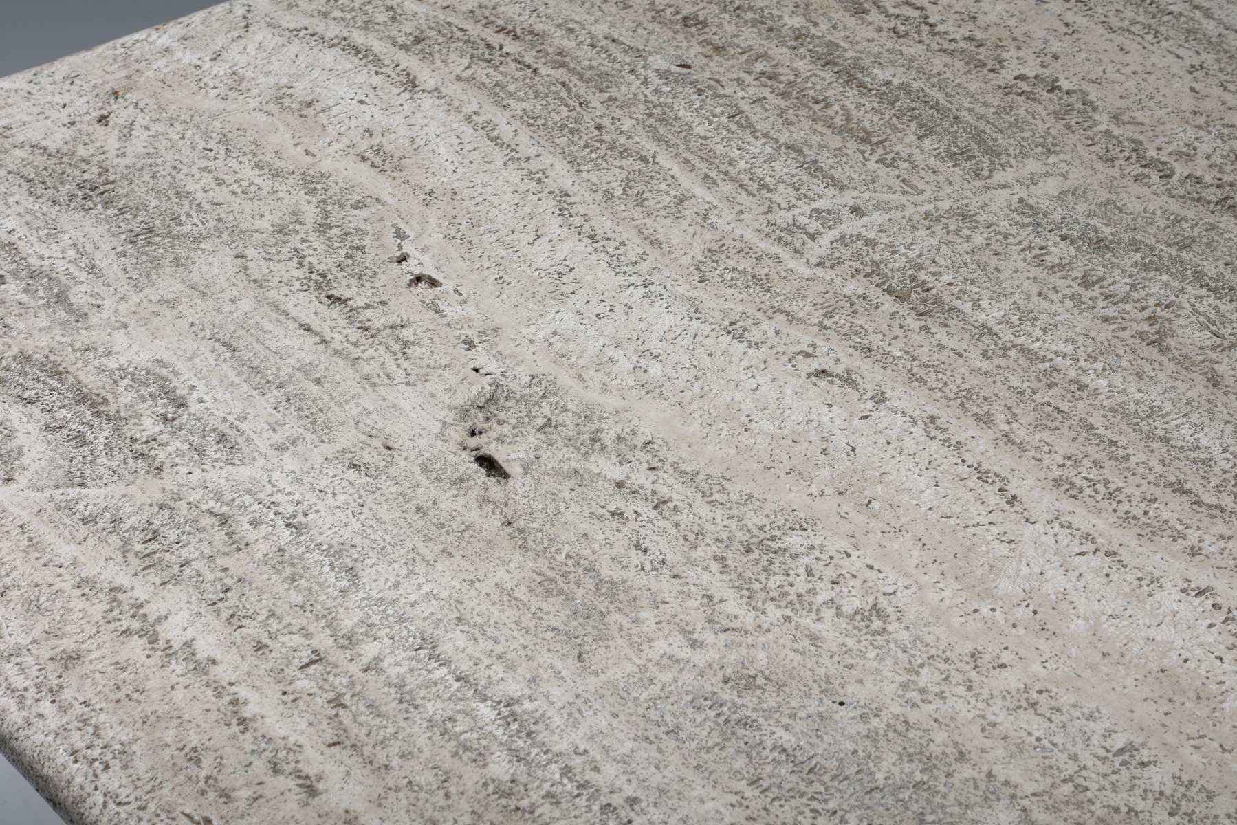 Travertine Dining Table in the Style of Carlo Scarpa and Angelo Mangiarotti - 1970s