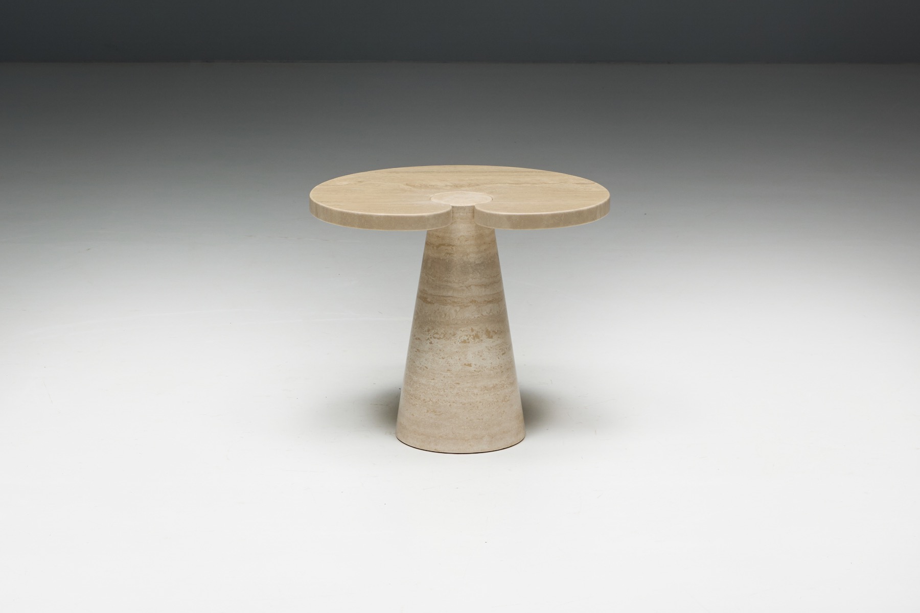 Travertine Side Tables by Angelo Mangiarotti - 1970s
