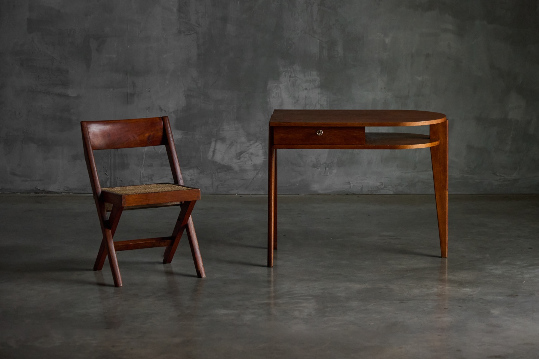 Tripod Desk by Jacques Adnet, France – 1950s