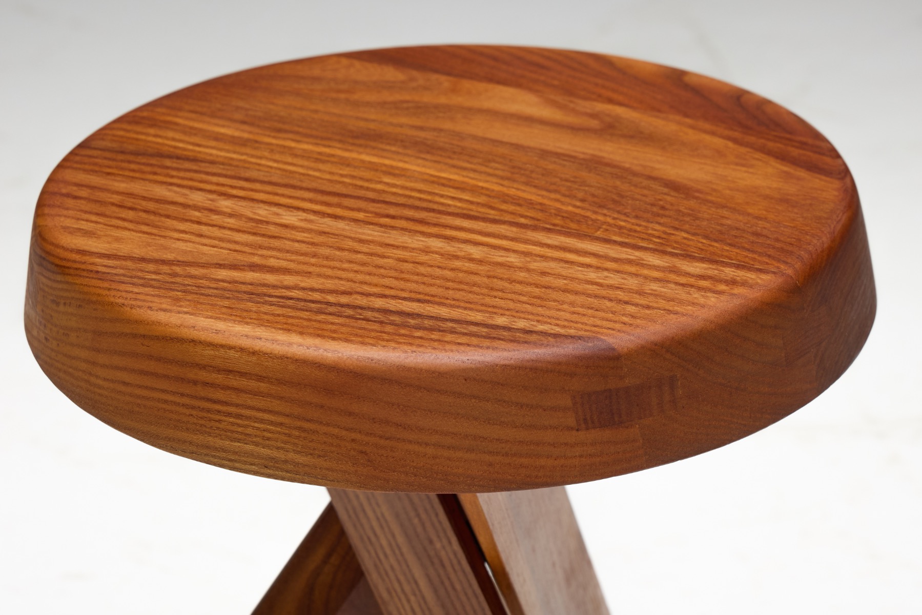 Tripod Stool by Pierre Chapo, France - 1970s