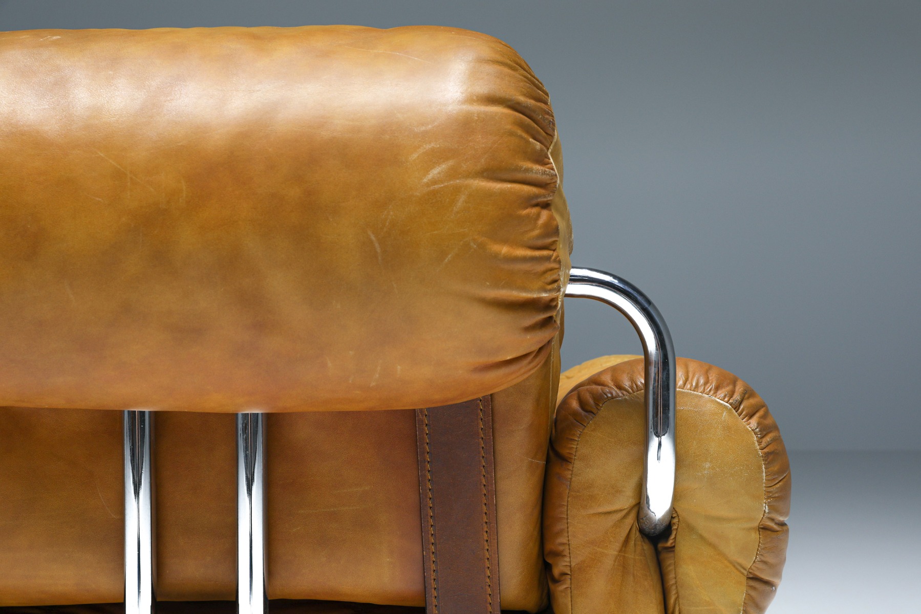 Tucroma Lounge Chairs set By Guido Faleschini for Pace Collection - 1970's