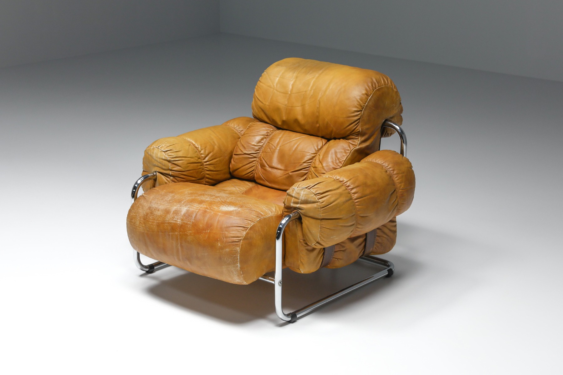 Tucroma Lounge Chairs set By Guido Faleschini for Pace Collection - 1970's