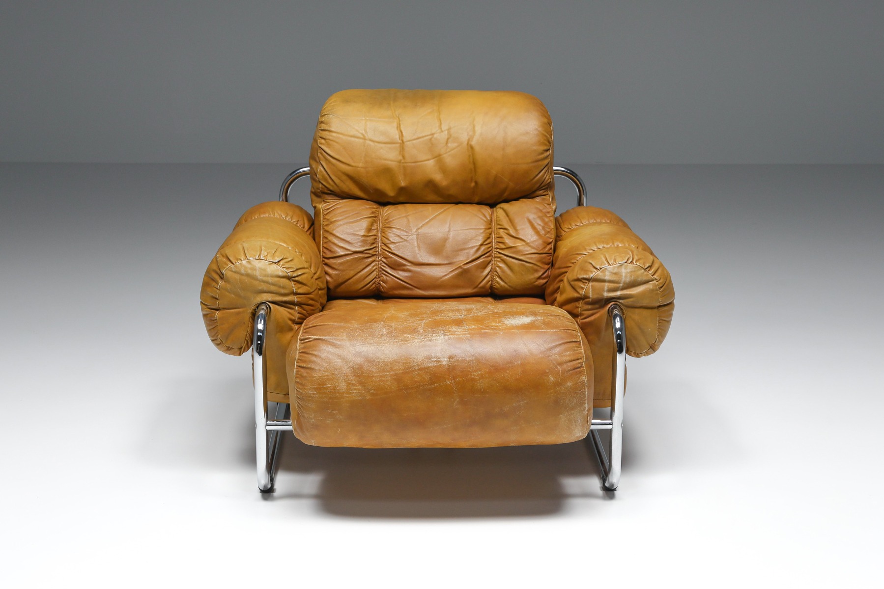 Tucroma Lounge Chairs set By Guido Faleschini for Pace Collection - 1970's