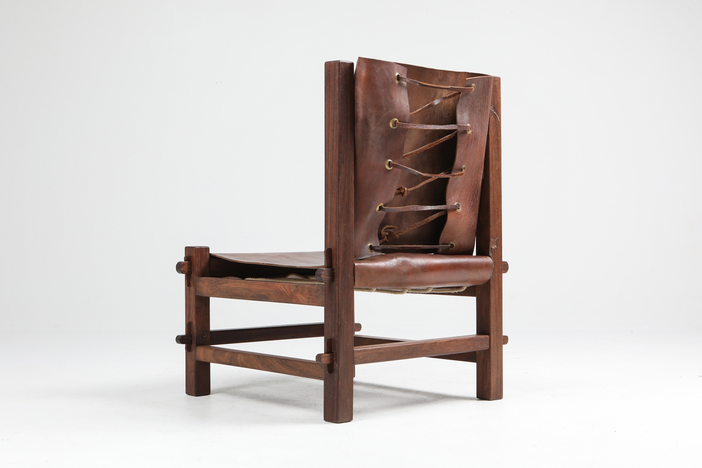 Brazilian Modern Lounge Chairs in Solid Jacaranda - 1960's