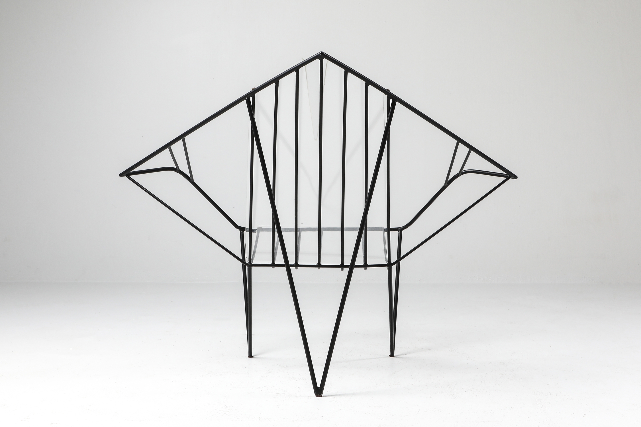 Metal and Perspex Chair - 1970s