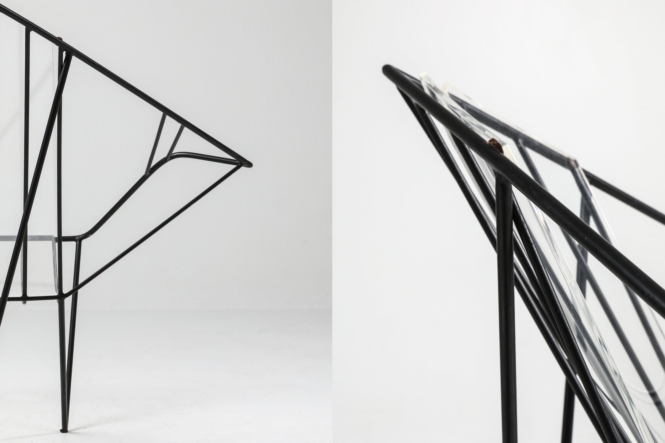 Metal and Perspex Chair - 1970s