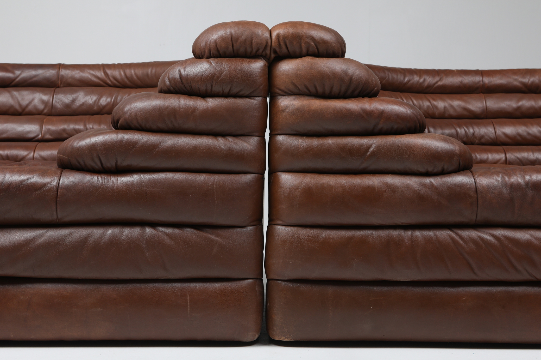 De Sede DS 1025 Terrazza Lounge Chair in Brown Leather - 1970s