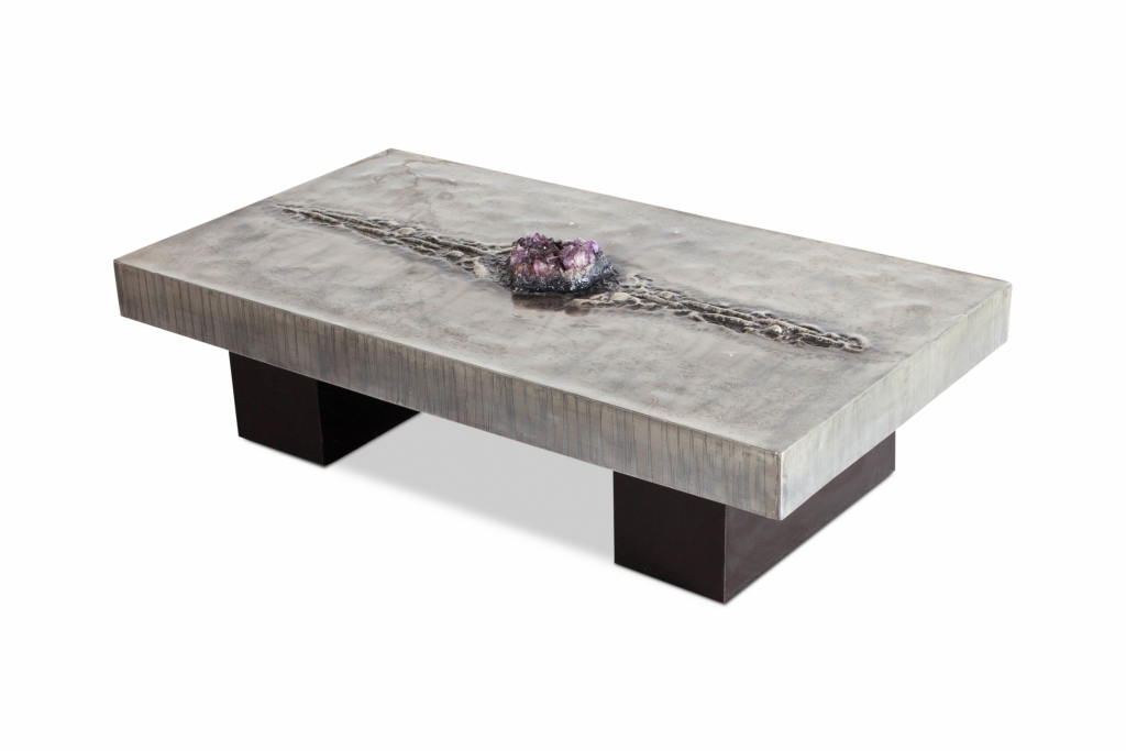 Coffee Table With Amethyst Inlay, Marc D’haenens - 1970s