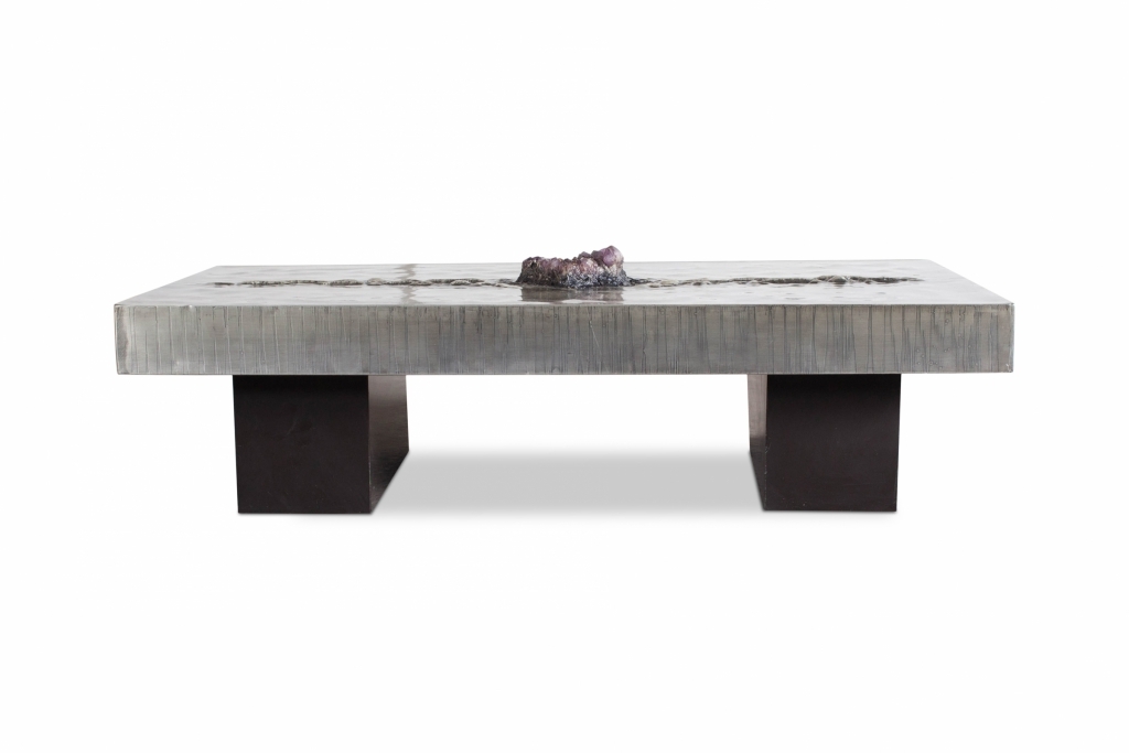 Coffee Table With Amethyst Inlay, Marc D’haenens - 1970s