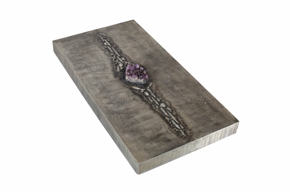 Coffee Table With Amethyst Inlay, Marc D’haenens - 1970s
