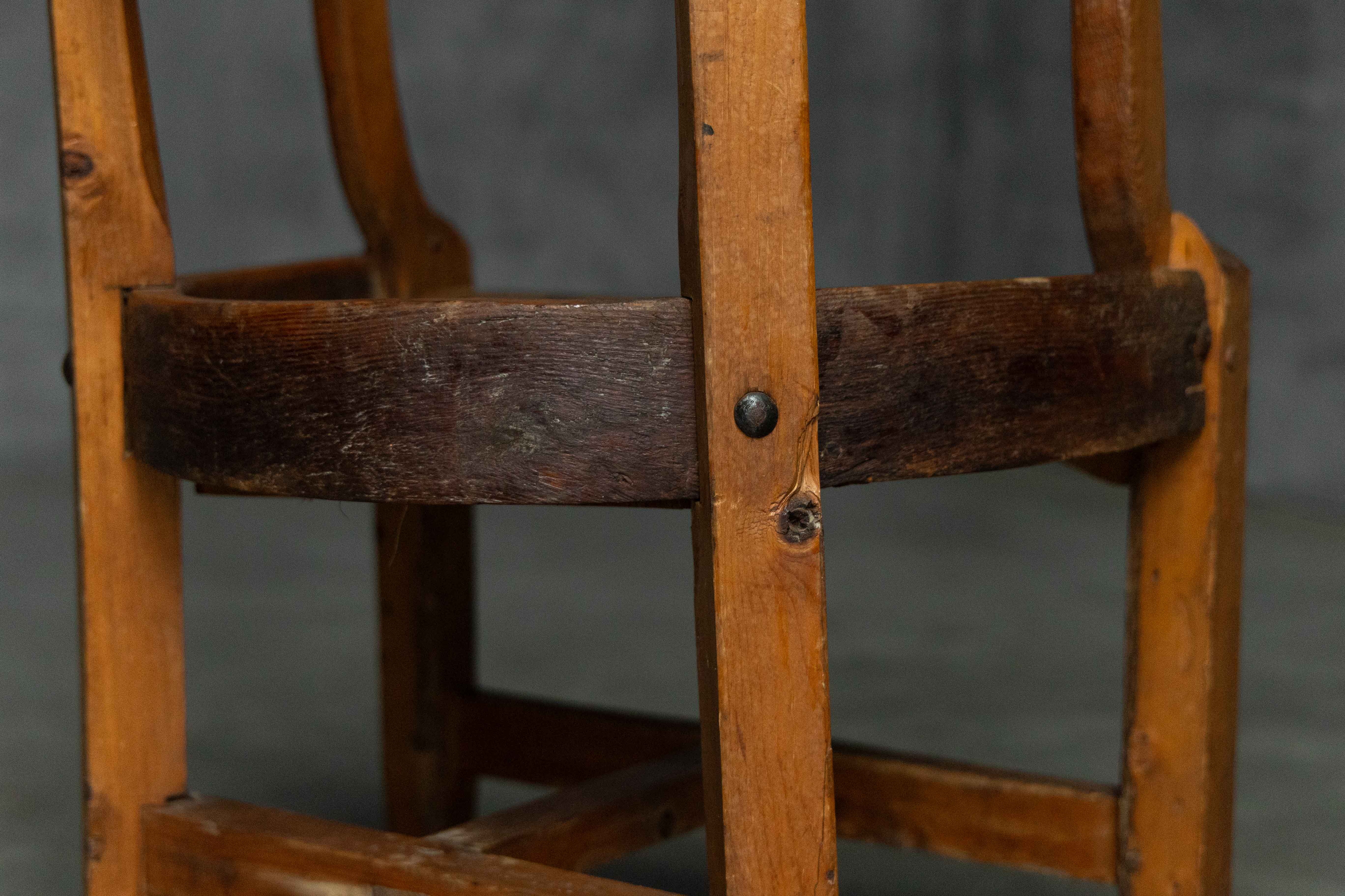 Vernacular Pine Armchair, France - 19th Century