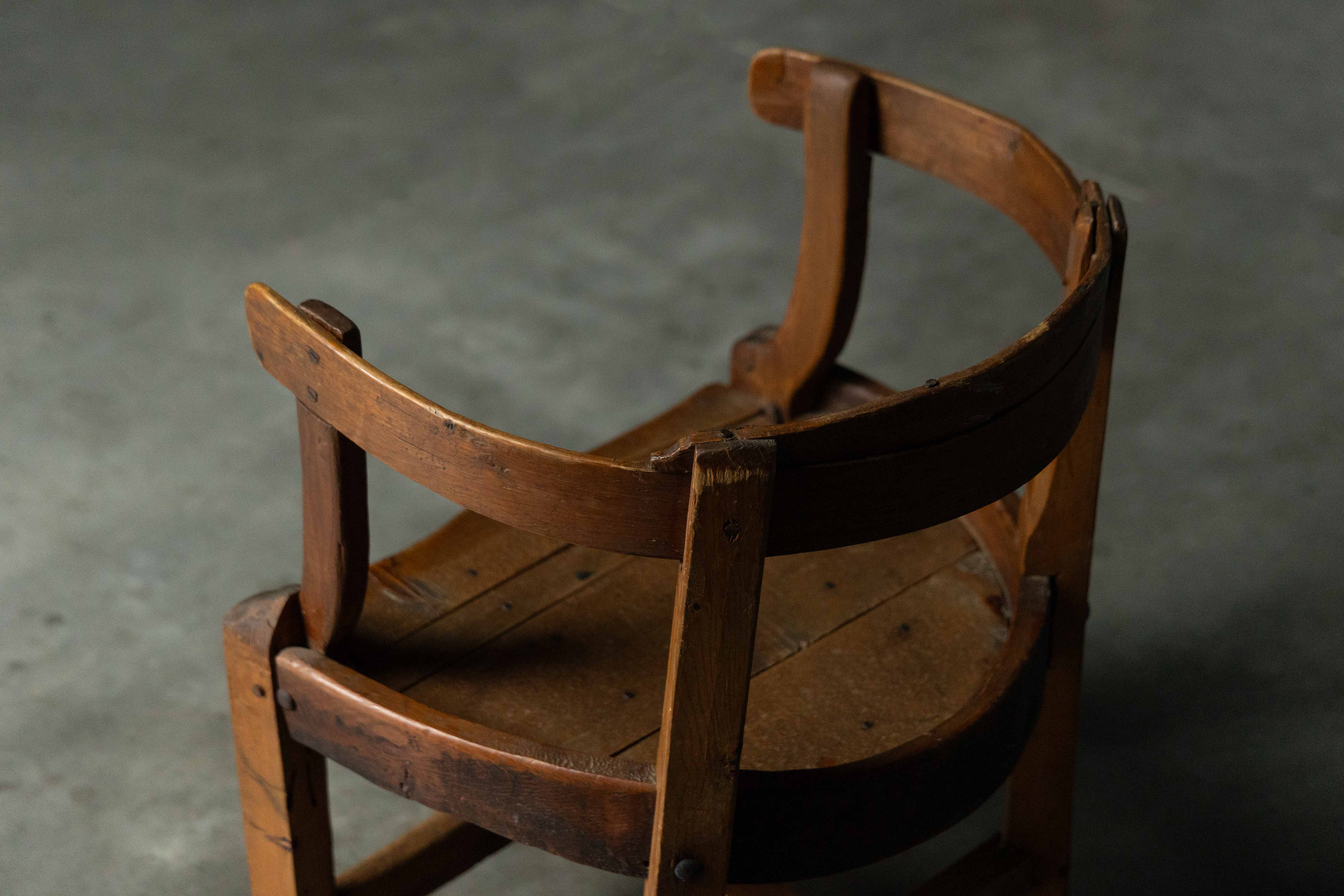 Vernacular Pine Armchair, France - 19th Century