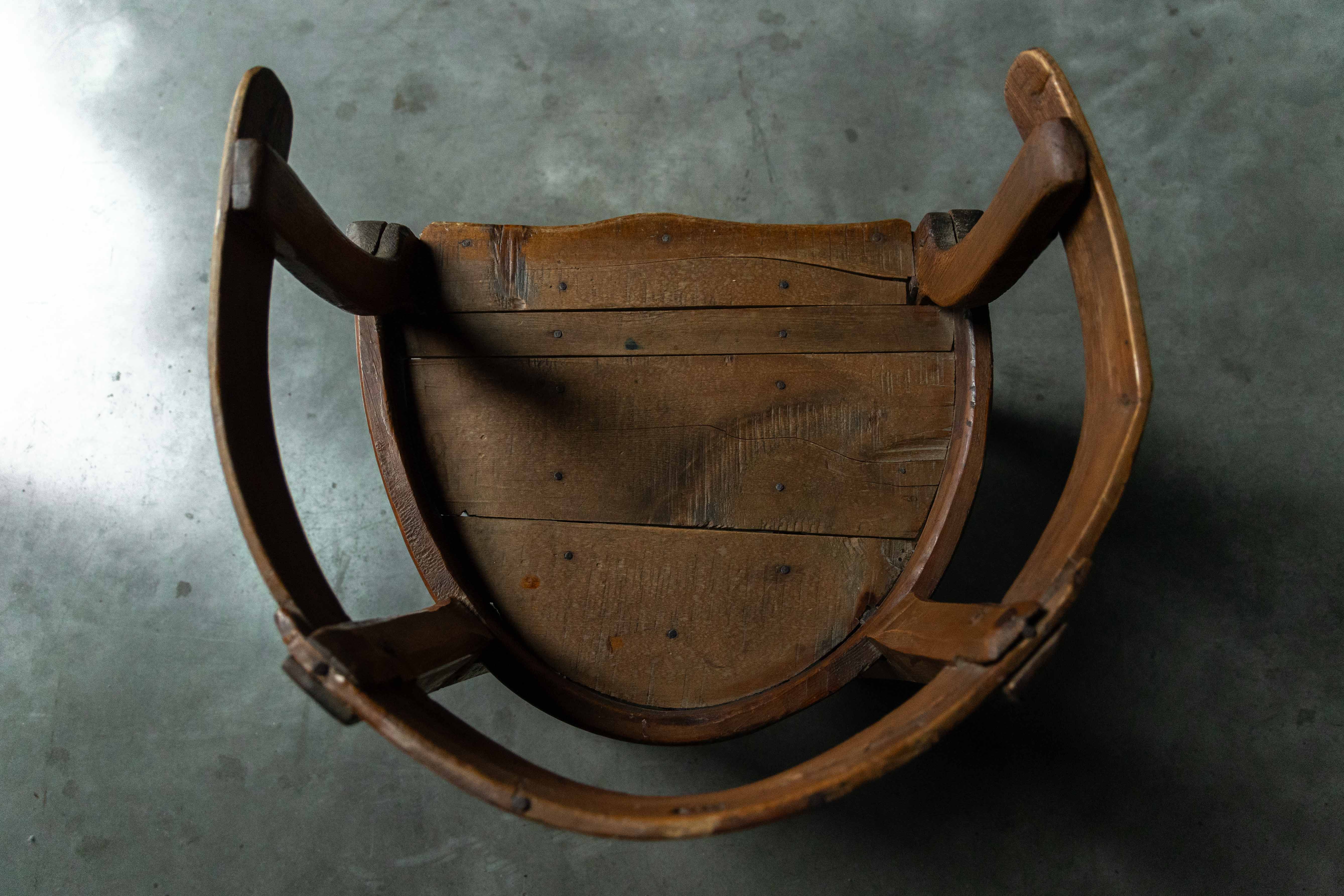 Vernacular Pine Armchair, France - 19th Century