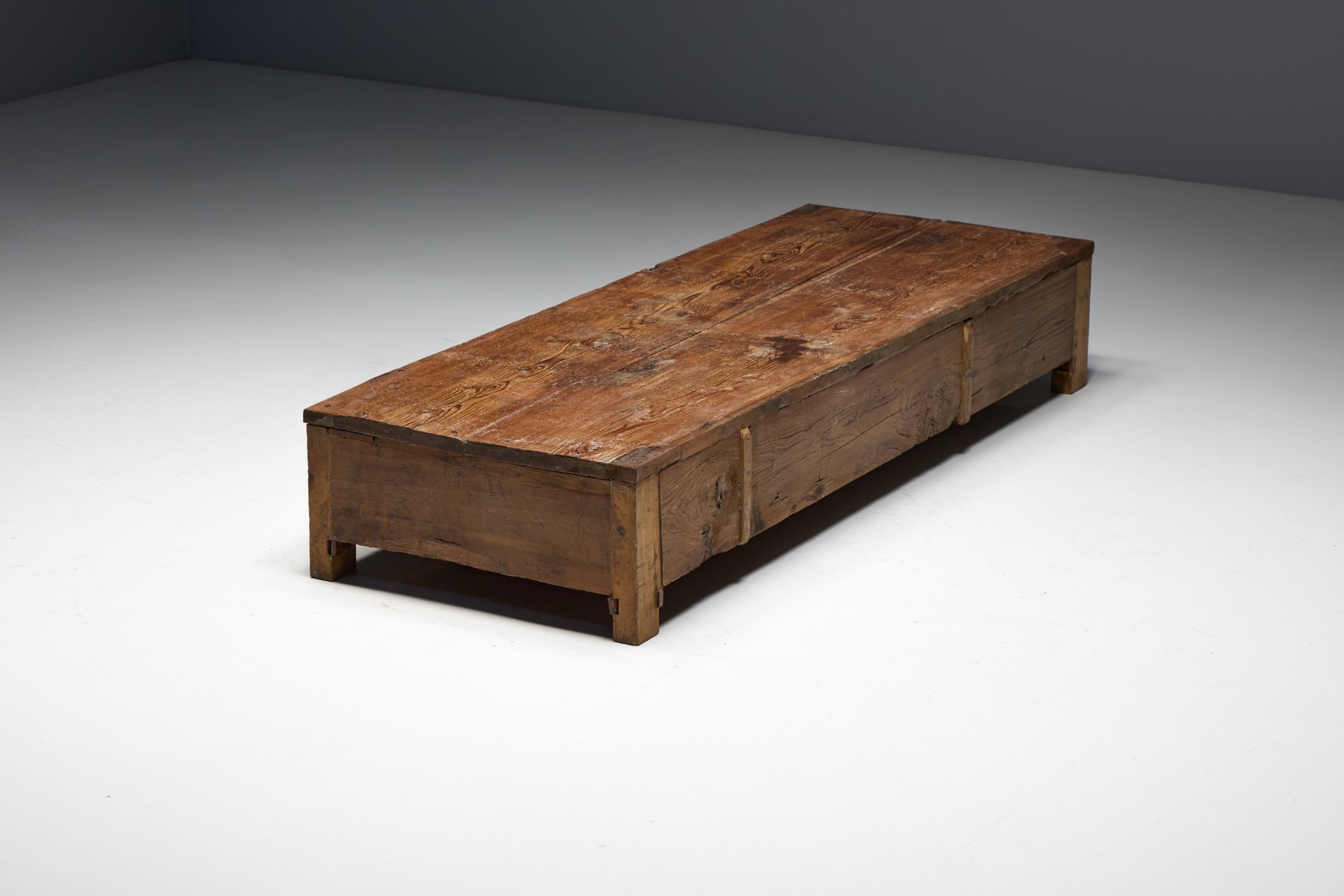 Vernacular Rustic Low Coffee Table, France - 20th Century