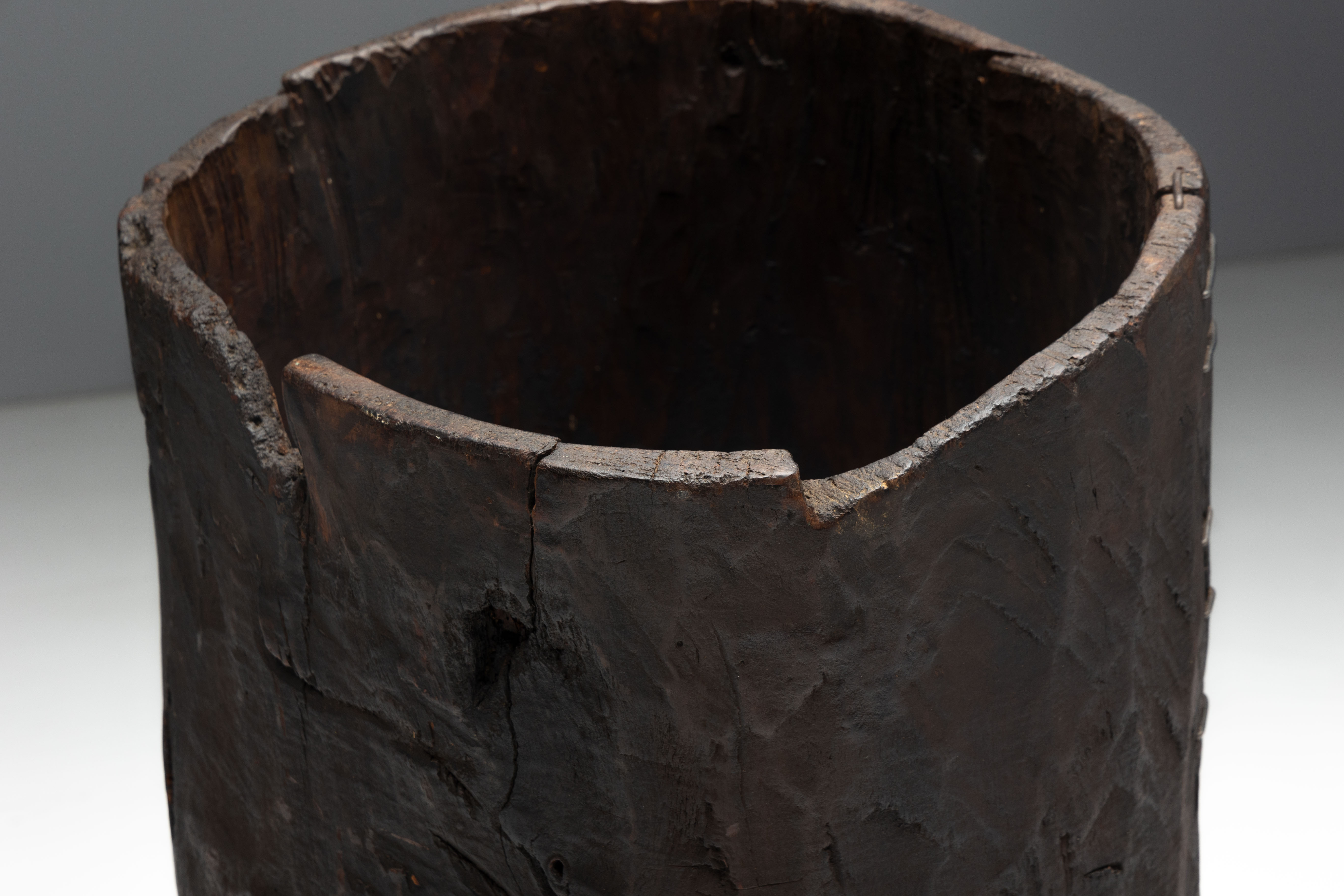 Vernacular Tree Trunk Vessel - 19th Century