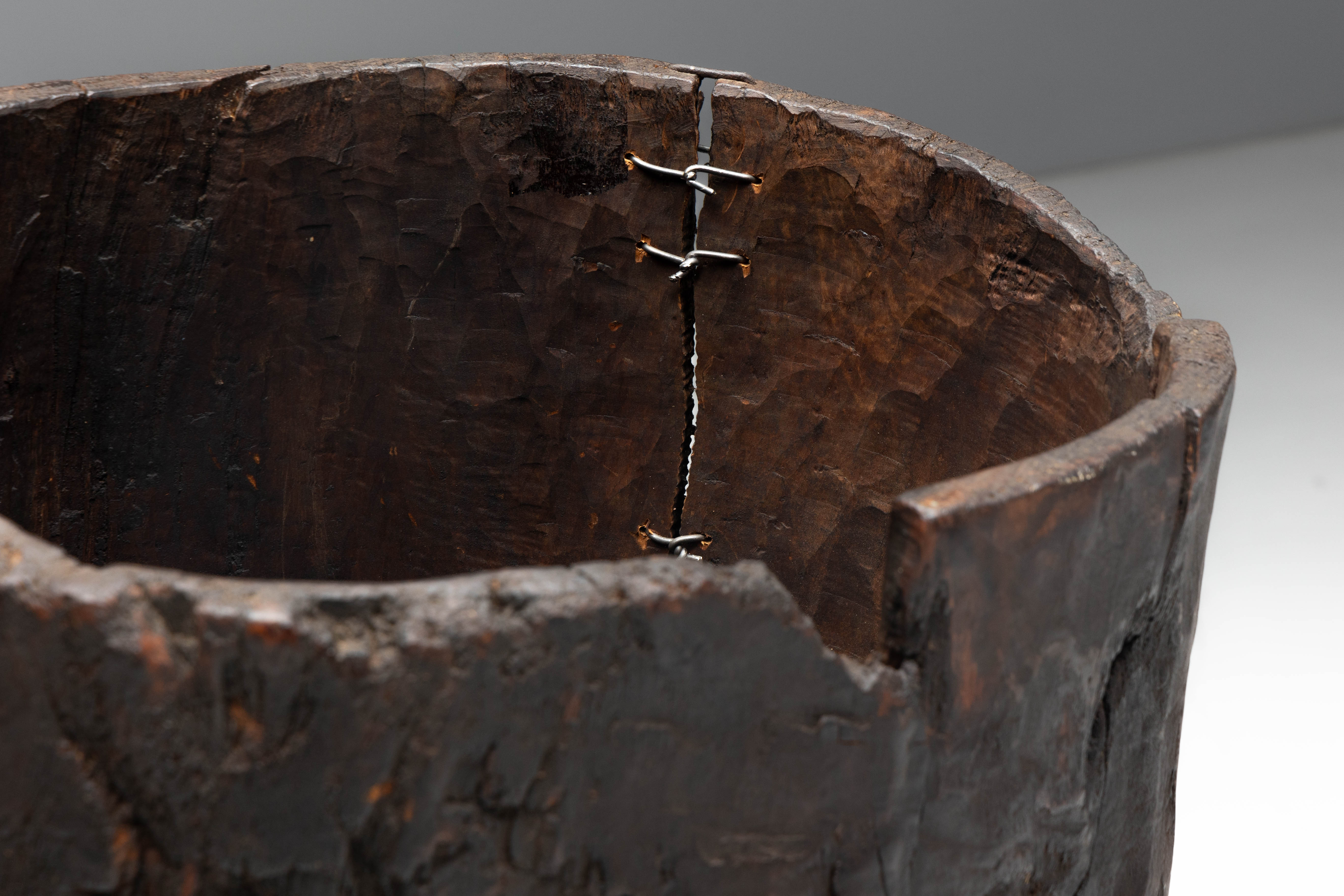 Vernacular Tree Trunk Vessel - 19th Century