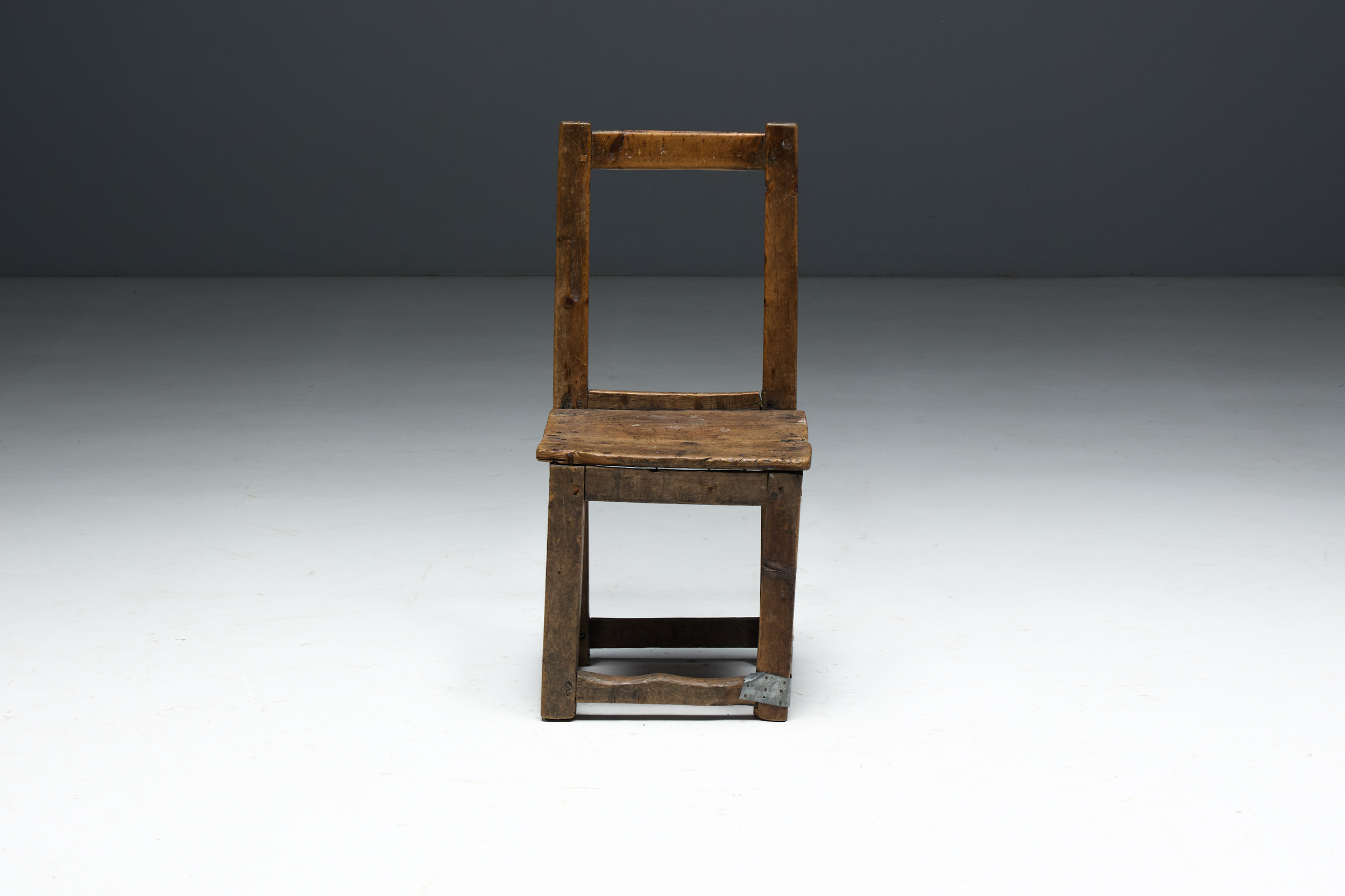 Vernacular Wooden Chair, France - 19th Century