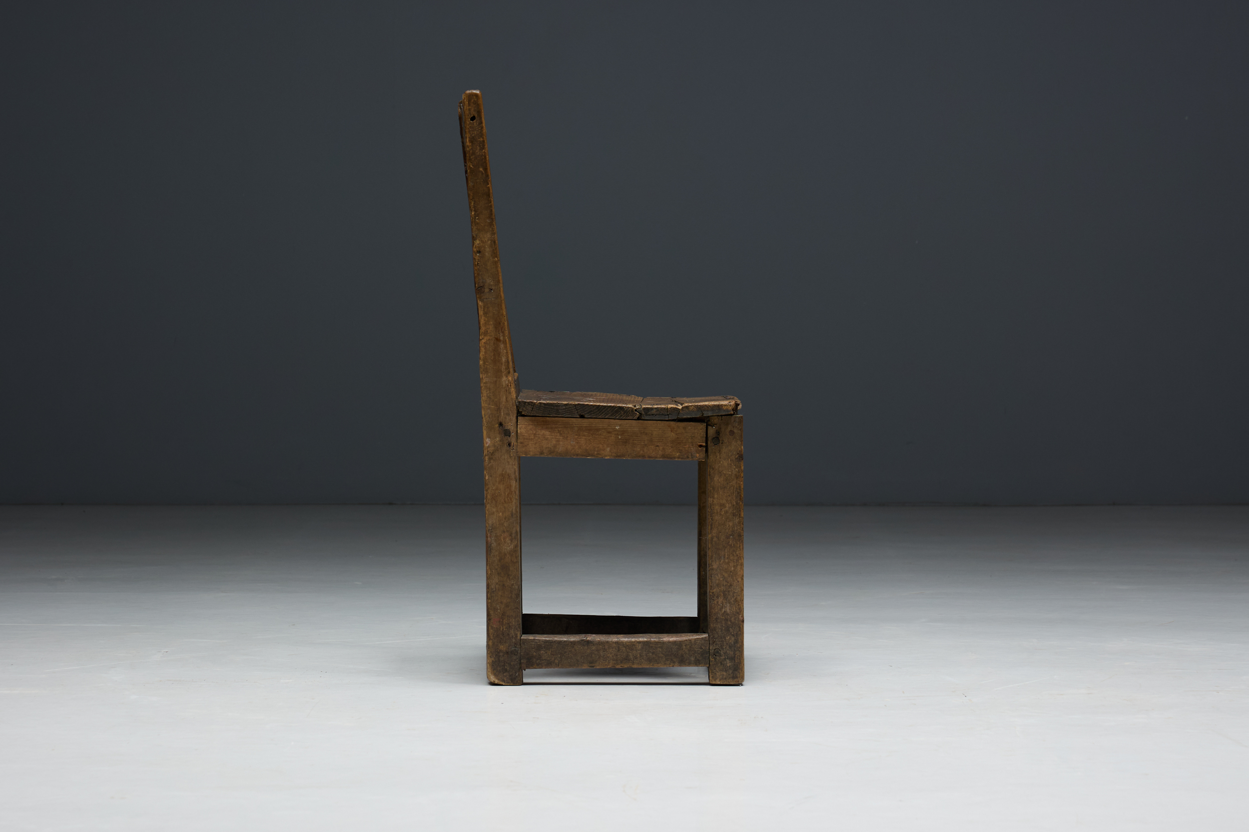 Vernacular Wooden Chair, France - 19th Century