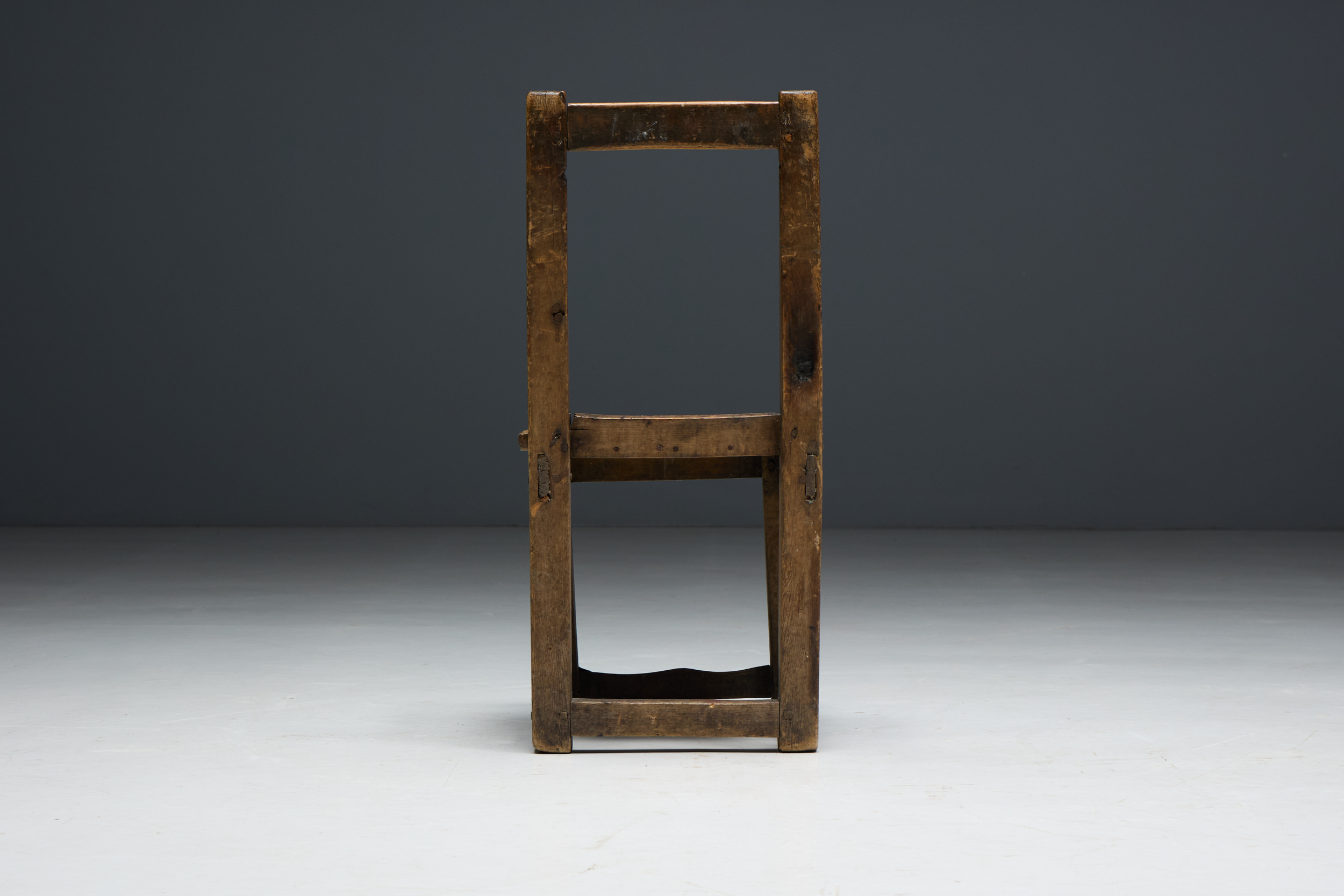 Vernacular Wooden Chair, France - 19th Century