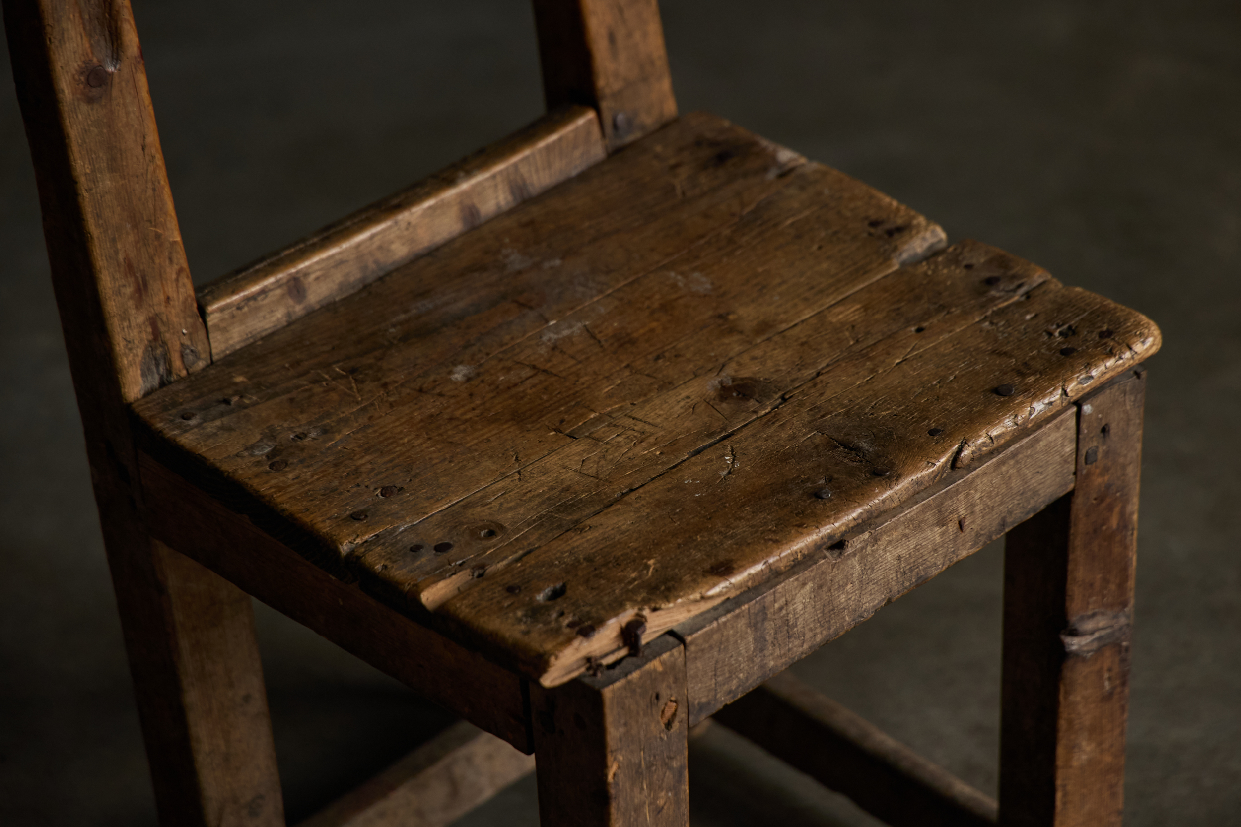 Vernacular Wooden Chair, France - 19th Century