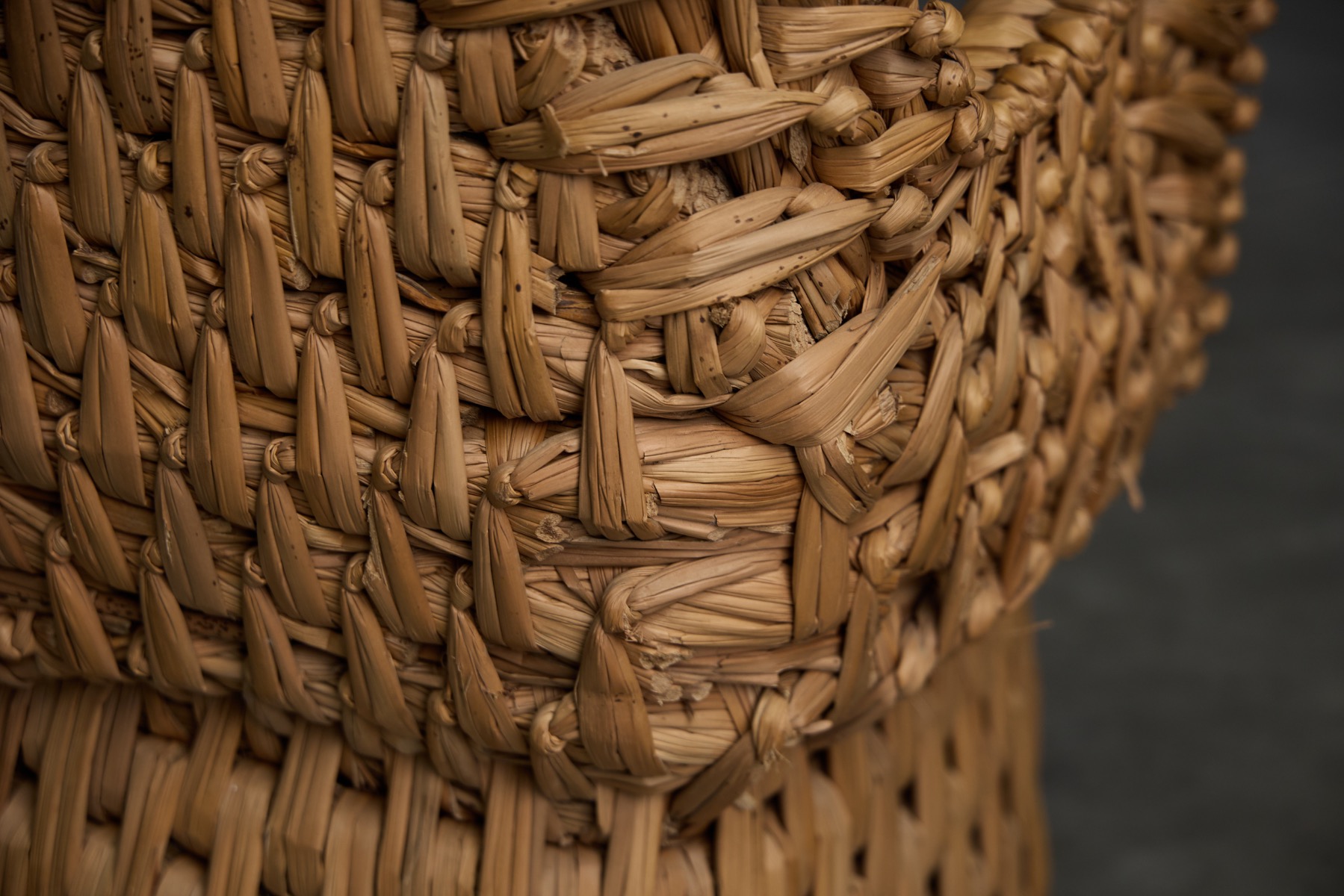 Vernacular Woven Straw Armchair, France – Early 20th Century