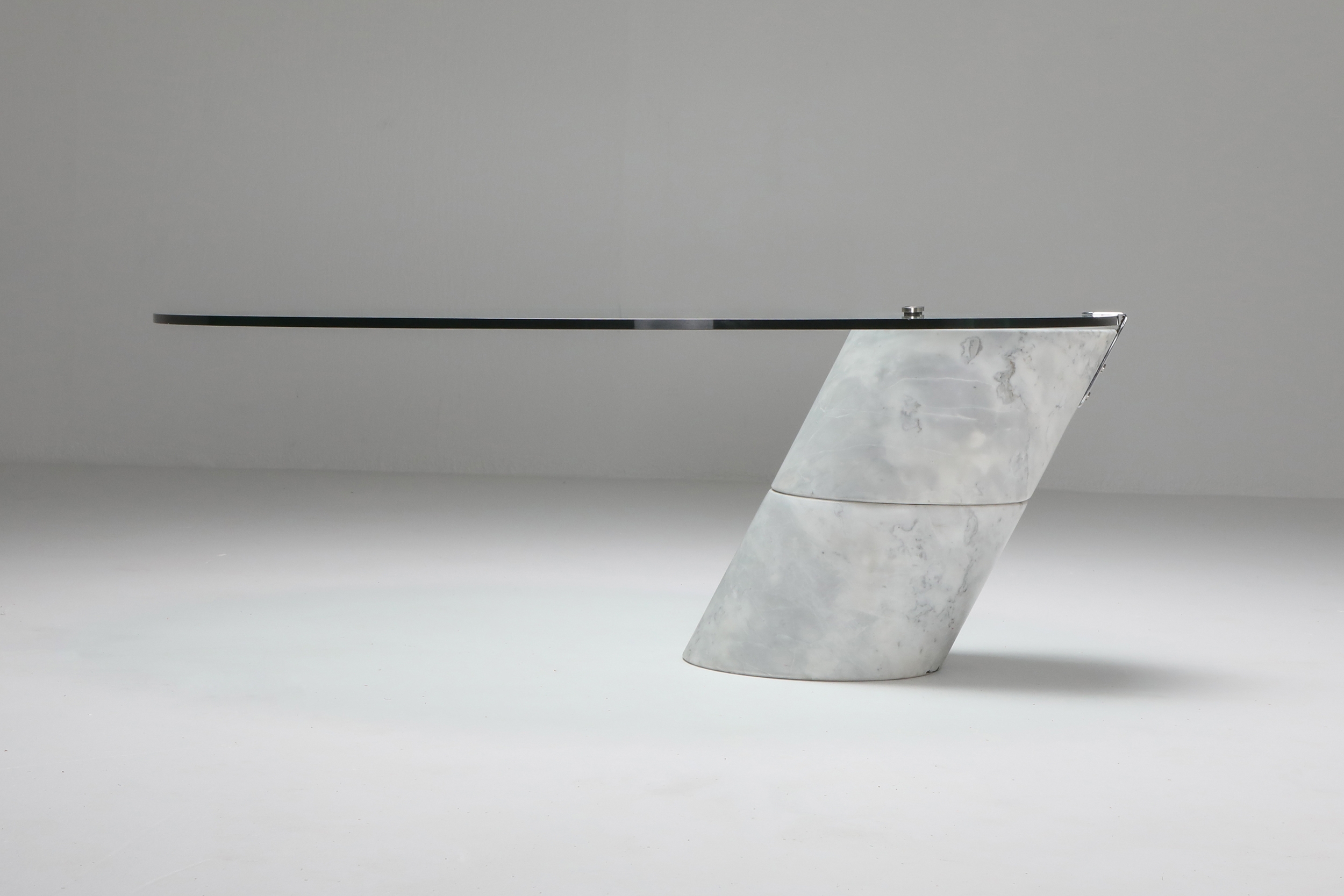 Postmodern Marble Coffee Table by Ronald Schmitt - 1980's