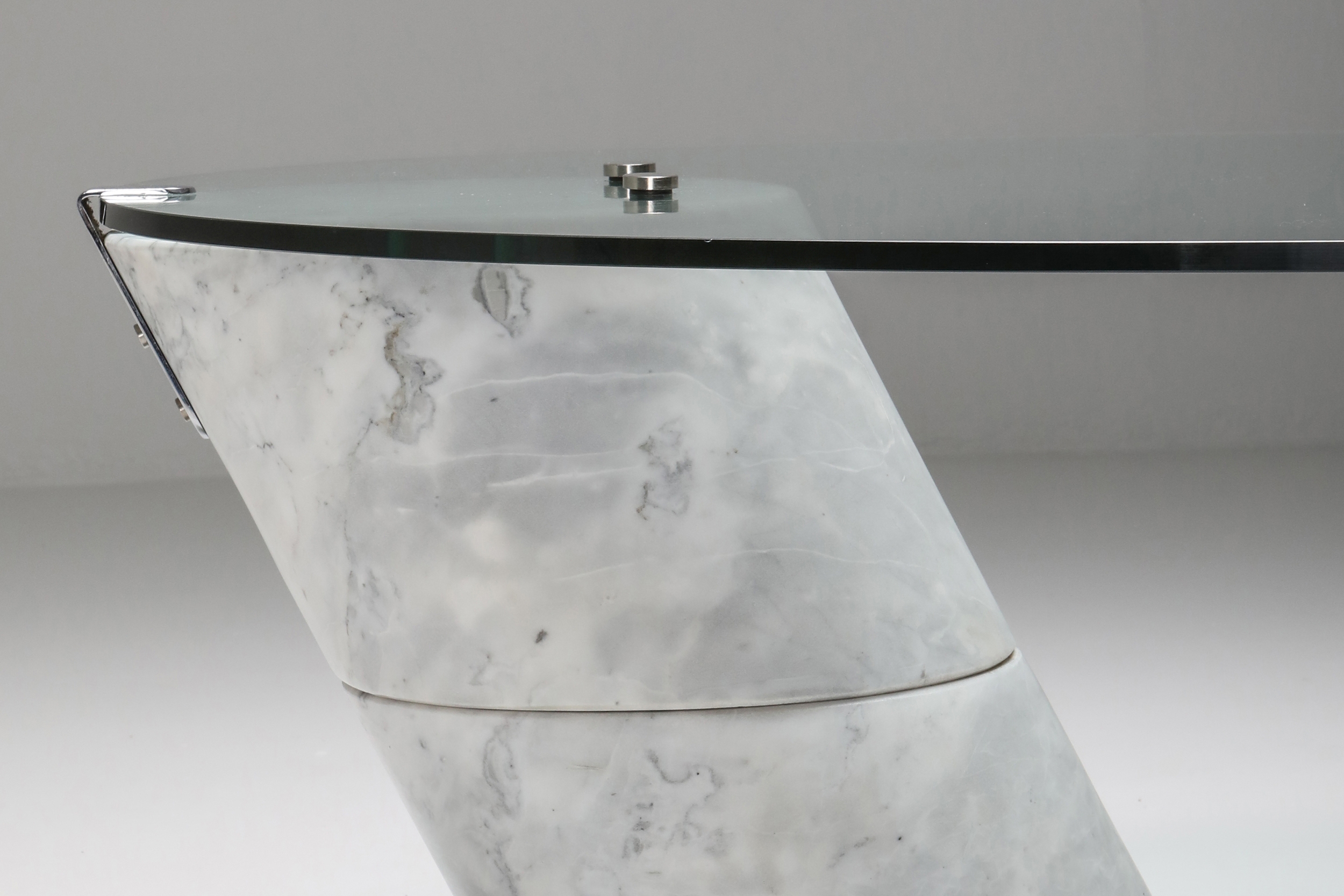 Postmodern Marble Coffee Table by Ronald Schmitt - 1980's