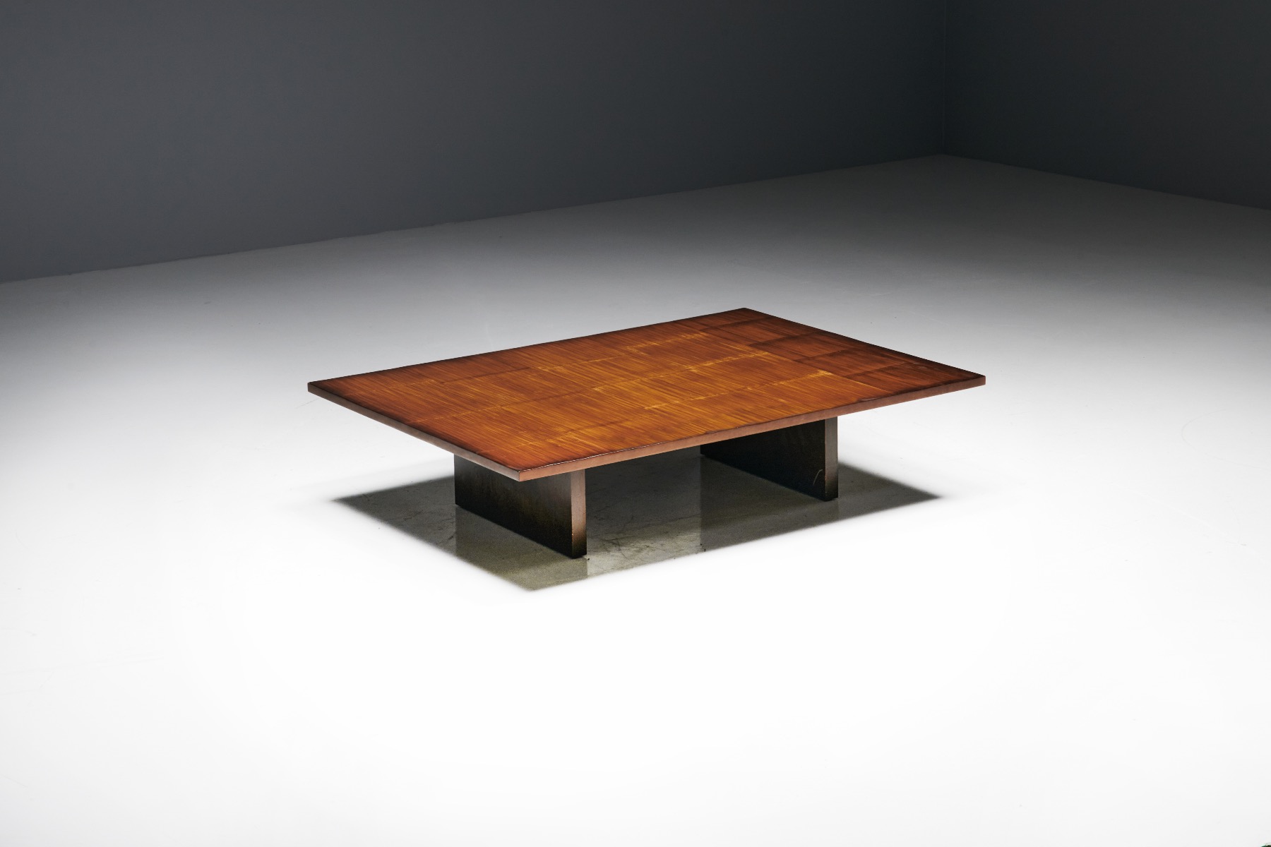 Coffee Table by Axel Vervoordt in Wenge and Bamboo - 1980s