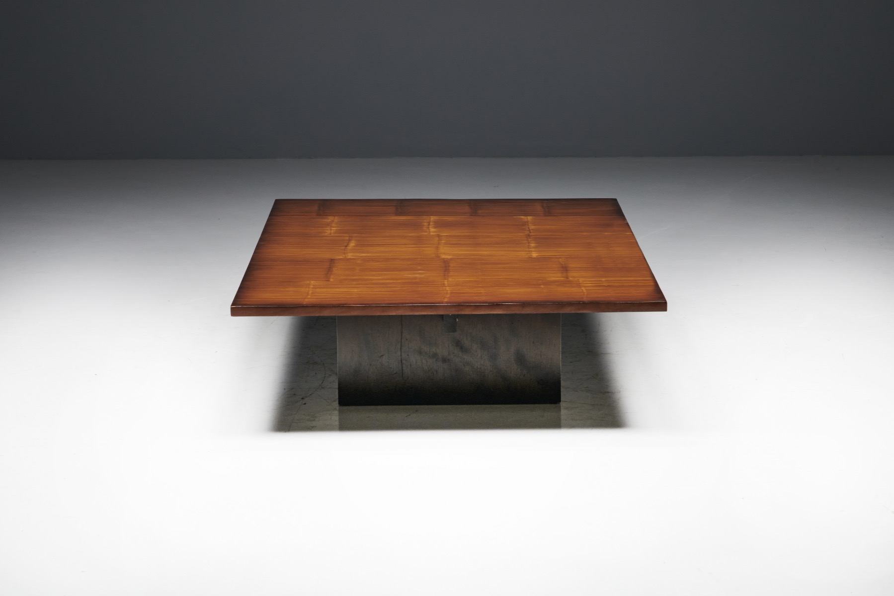 Coffee Table by Axel Vervoordt in Wenge and Bamboo - 1980s