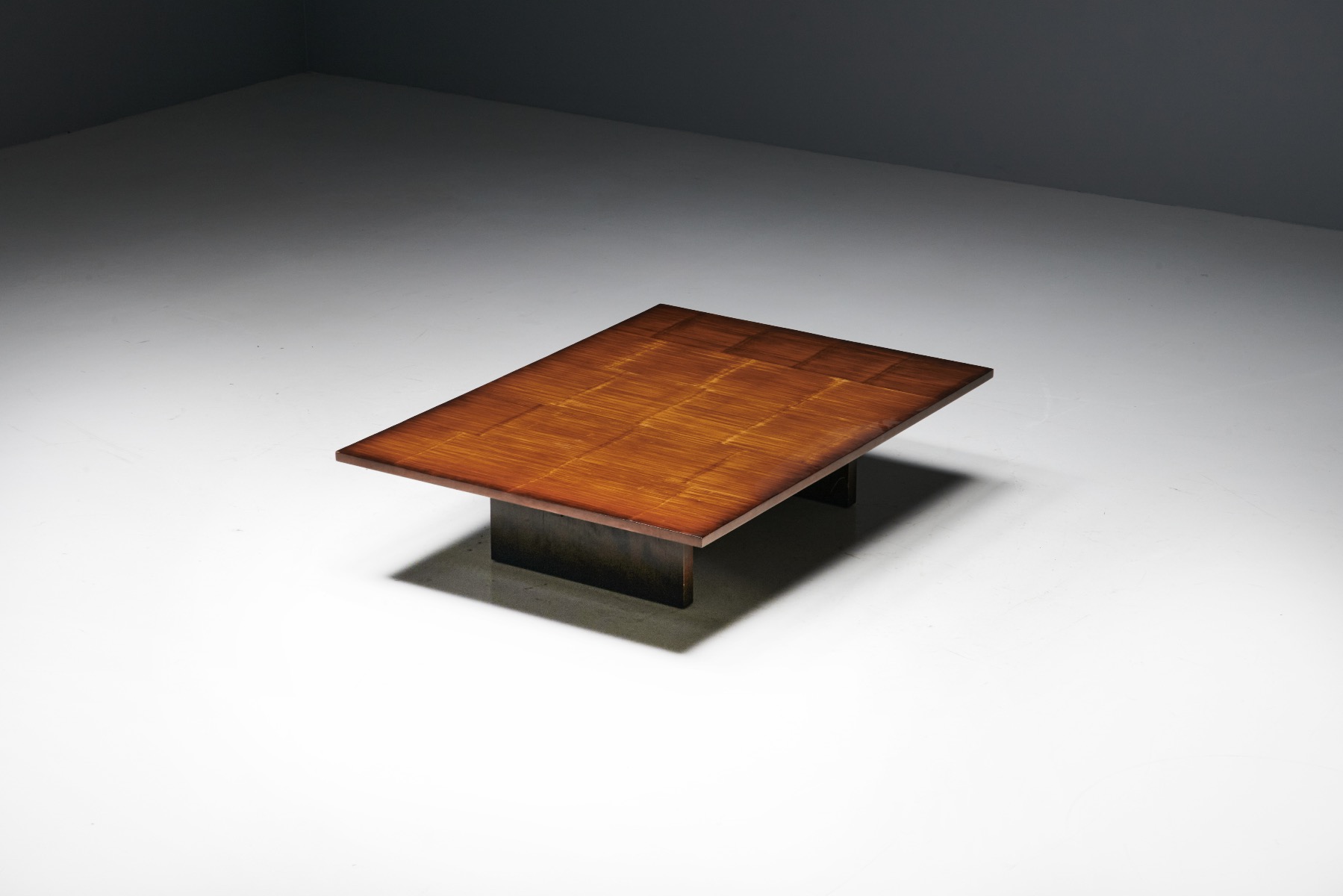 Coffee Table by Axel Vervoordt in Wenge and Bamboo - 1980s