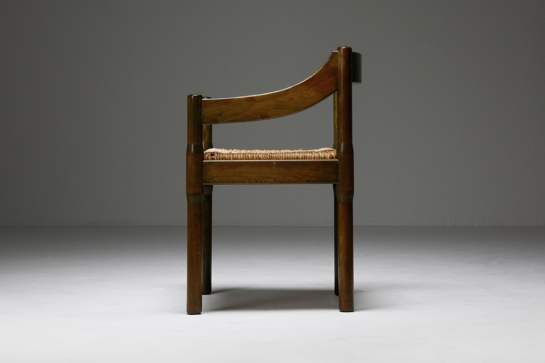 Vico Magistretti ‘Carimate’ Dining Chairs in Lacquered Beech - 1960's