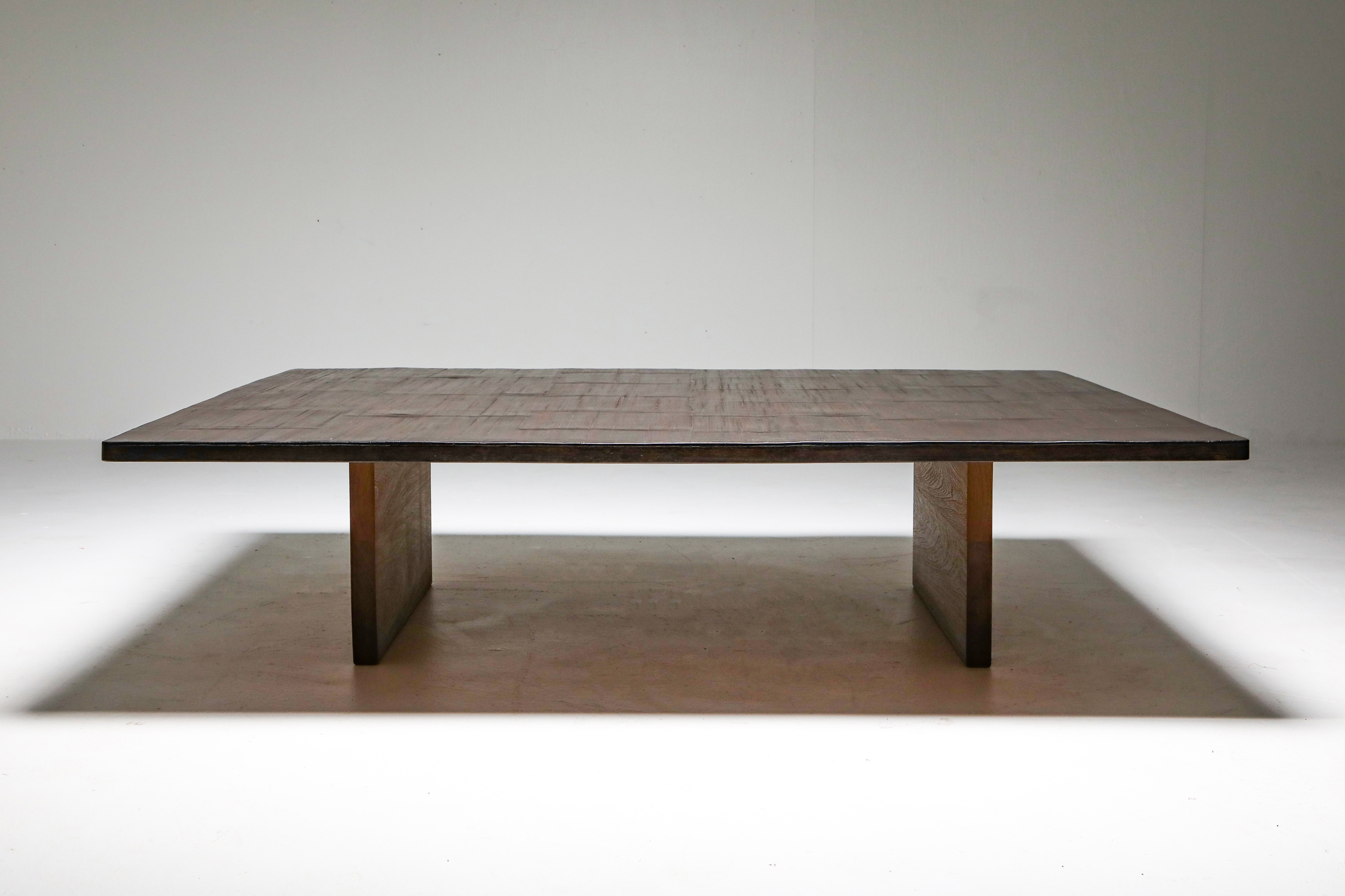 Axel Vervoordt Wenge and Bamboo Coffee Table - 1980's