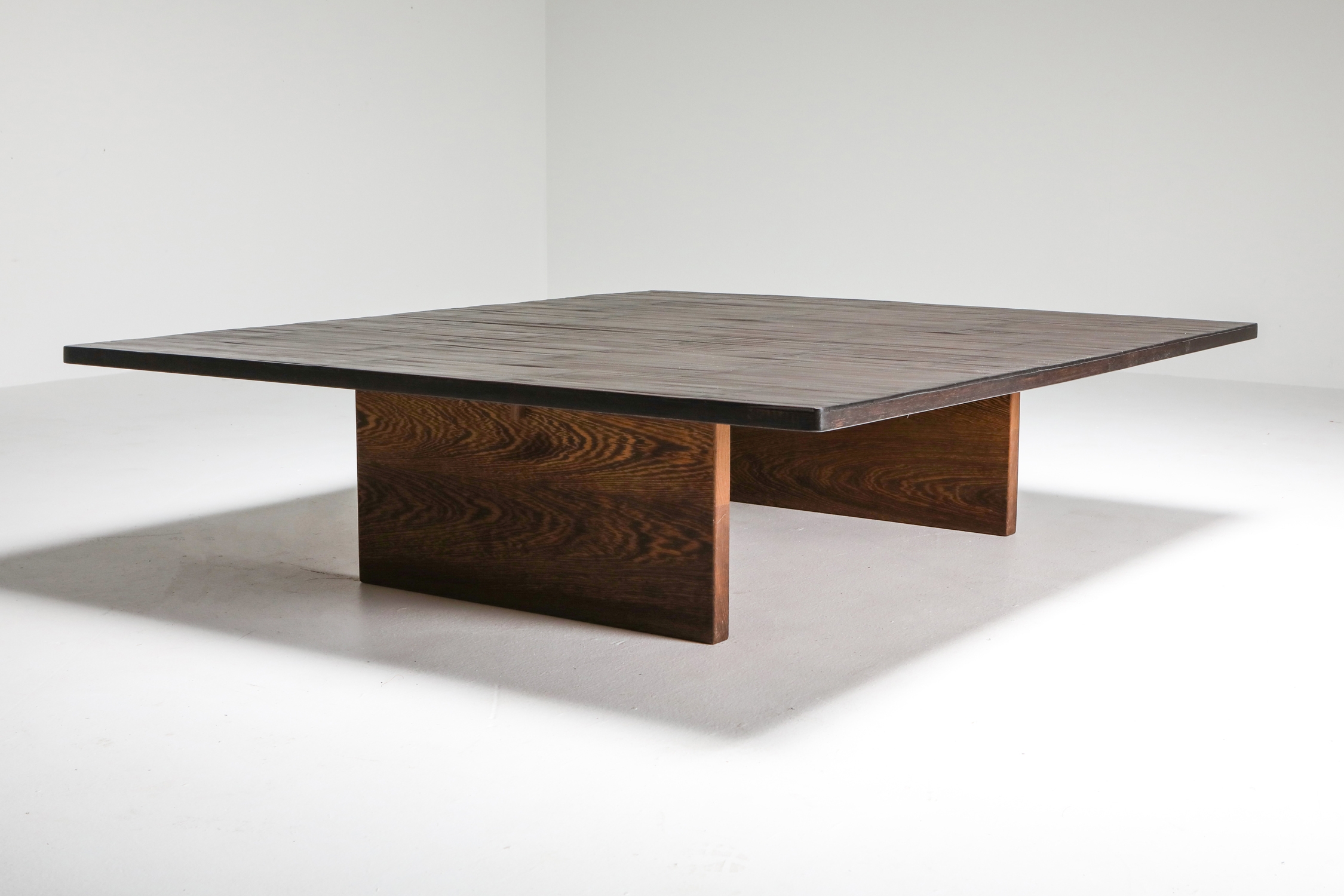 Axel Vervoordt Wenge and Bamboo Coffee Table - 1980's