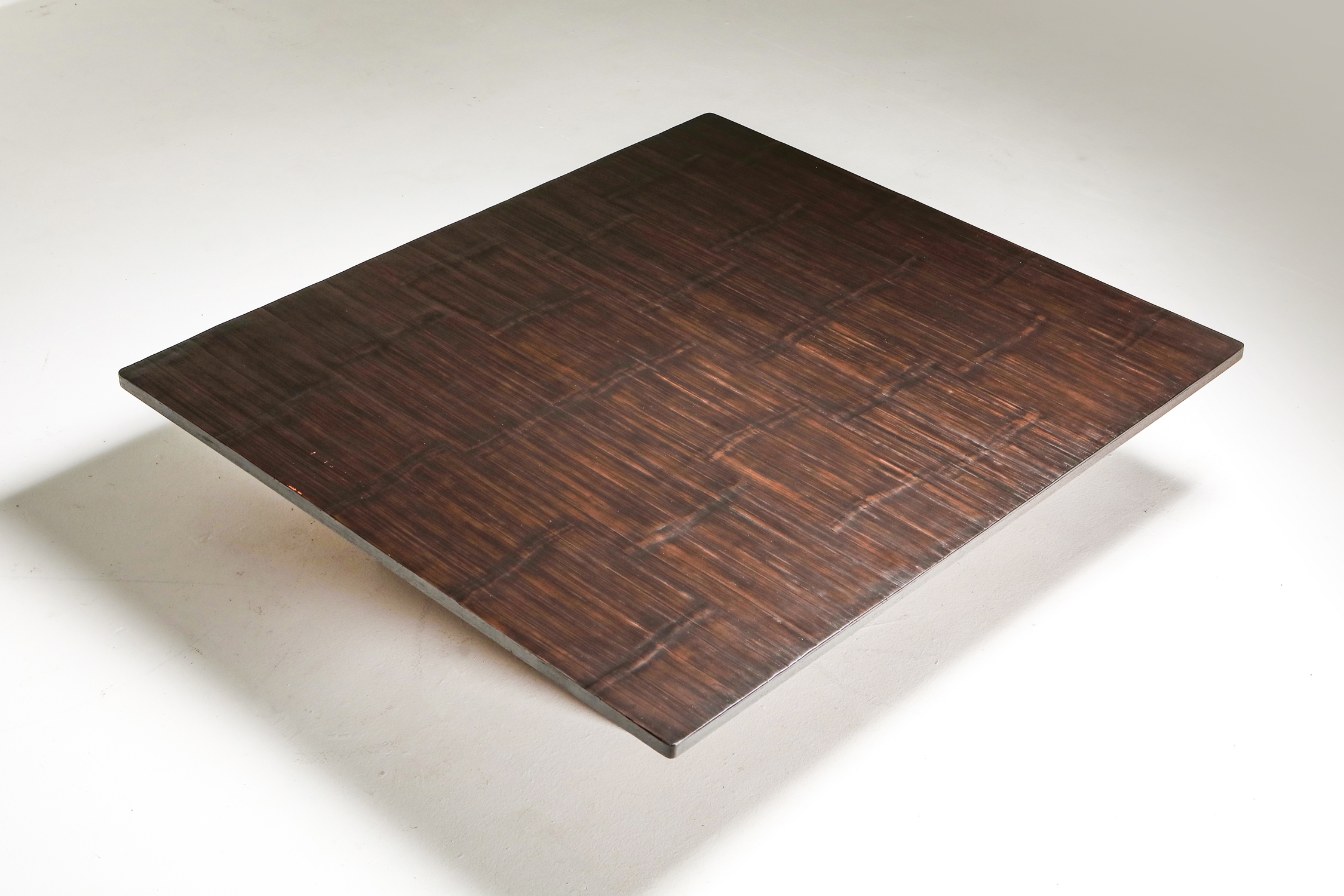 Axel Vervoordt Wenge and Bamboo Coffee Table - 1980's