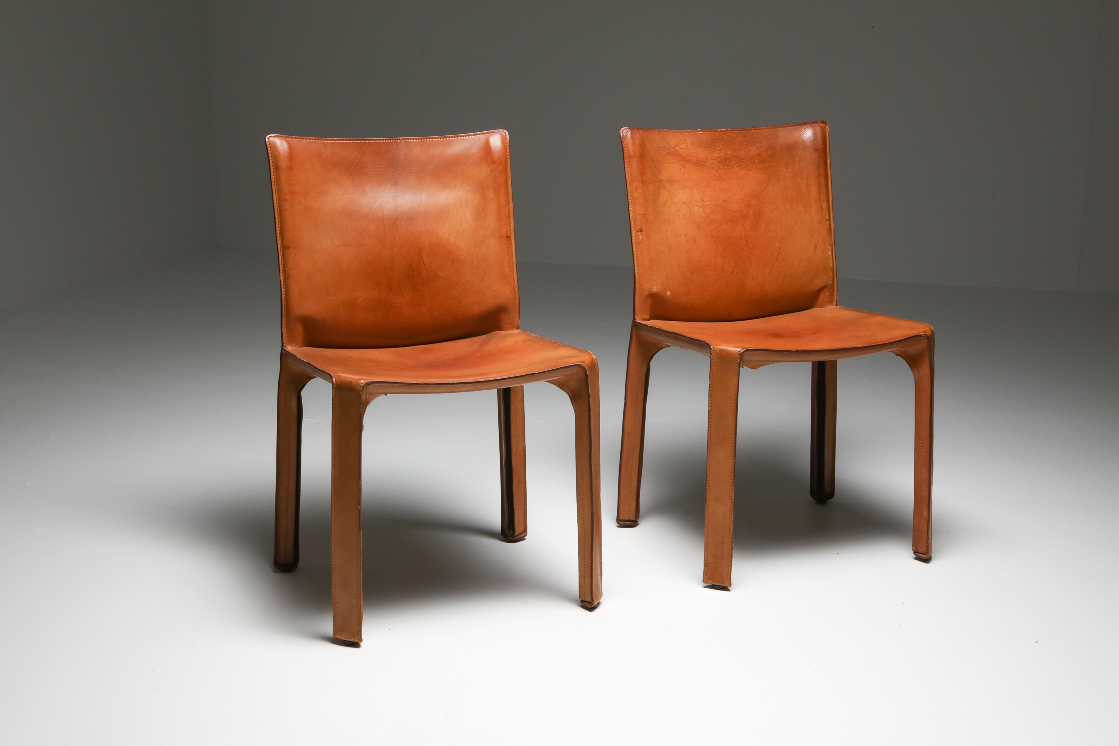 Cassina Cognac CAB Chairs - 1970's