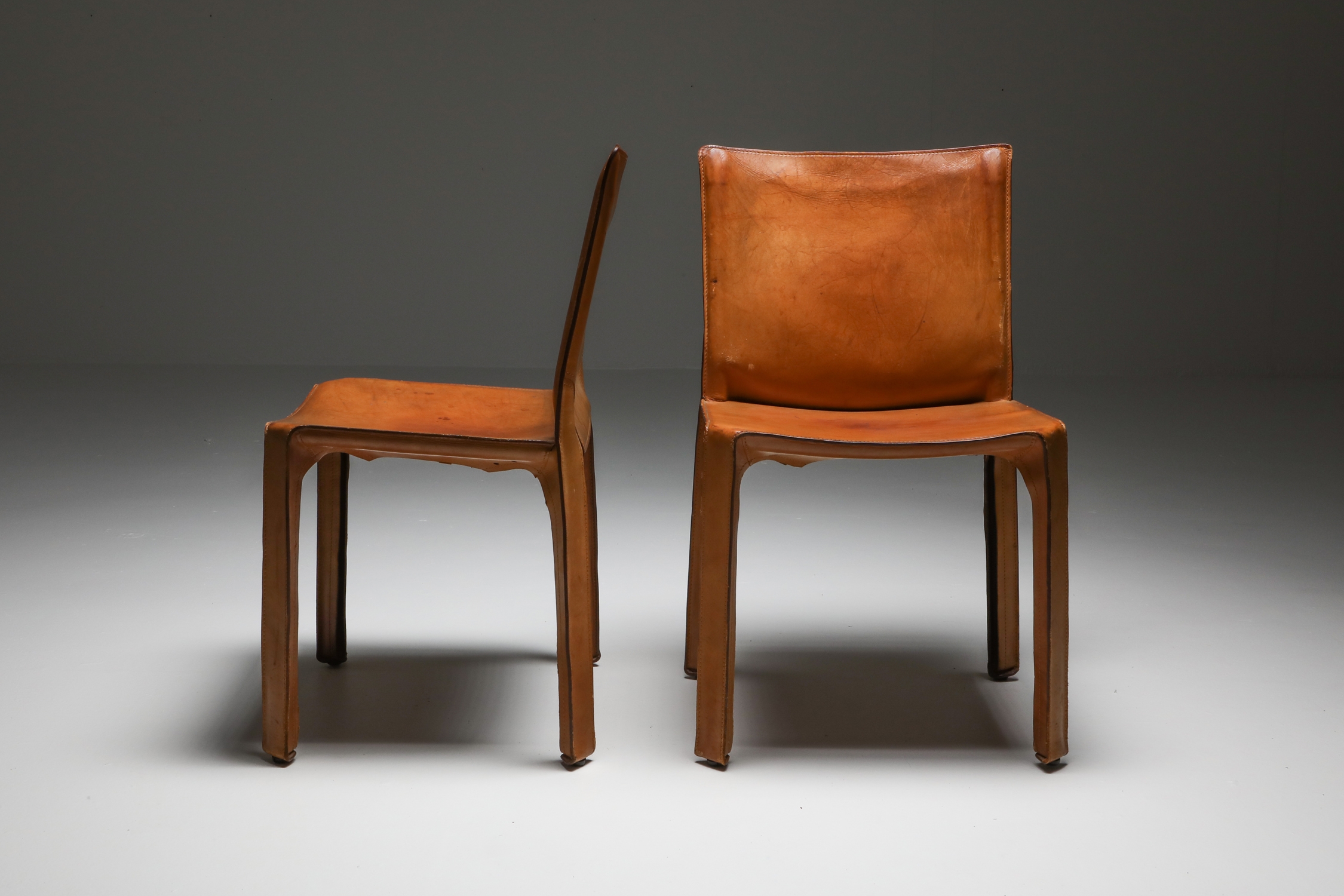Cassina Cognac CAB Chairs - 1970's