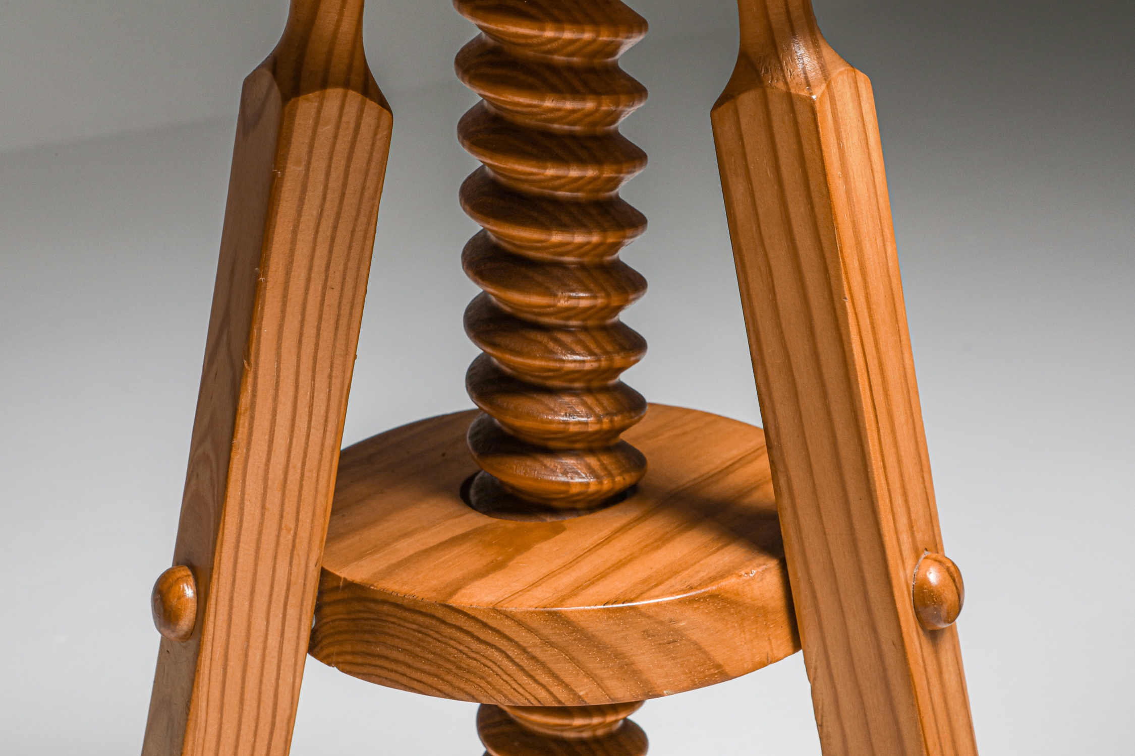 Scandinavian Pine Architect Stools - 1970's
