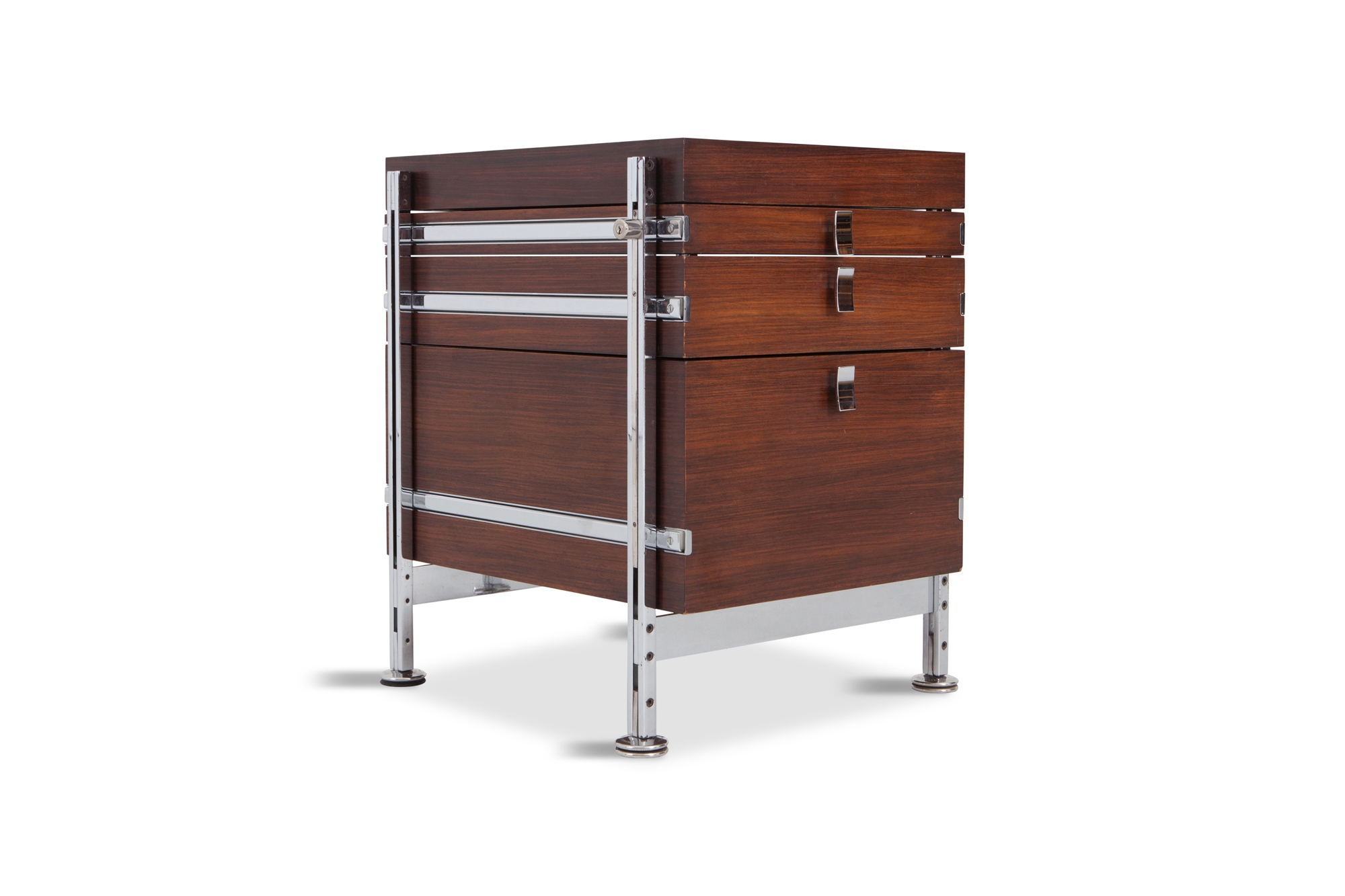 Jules Wabbes Mahogany Chest of Drawers for Mobilier Universel - 1960s