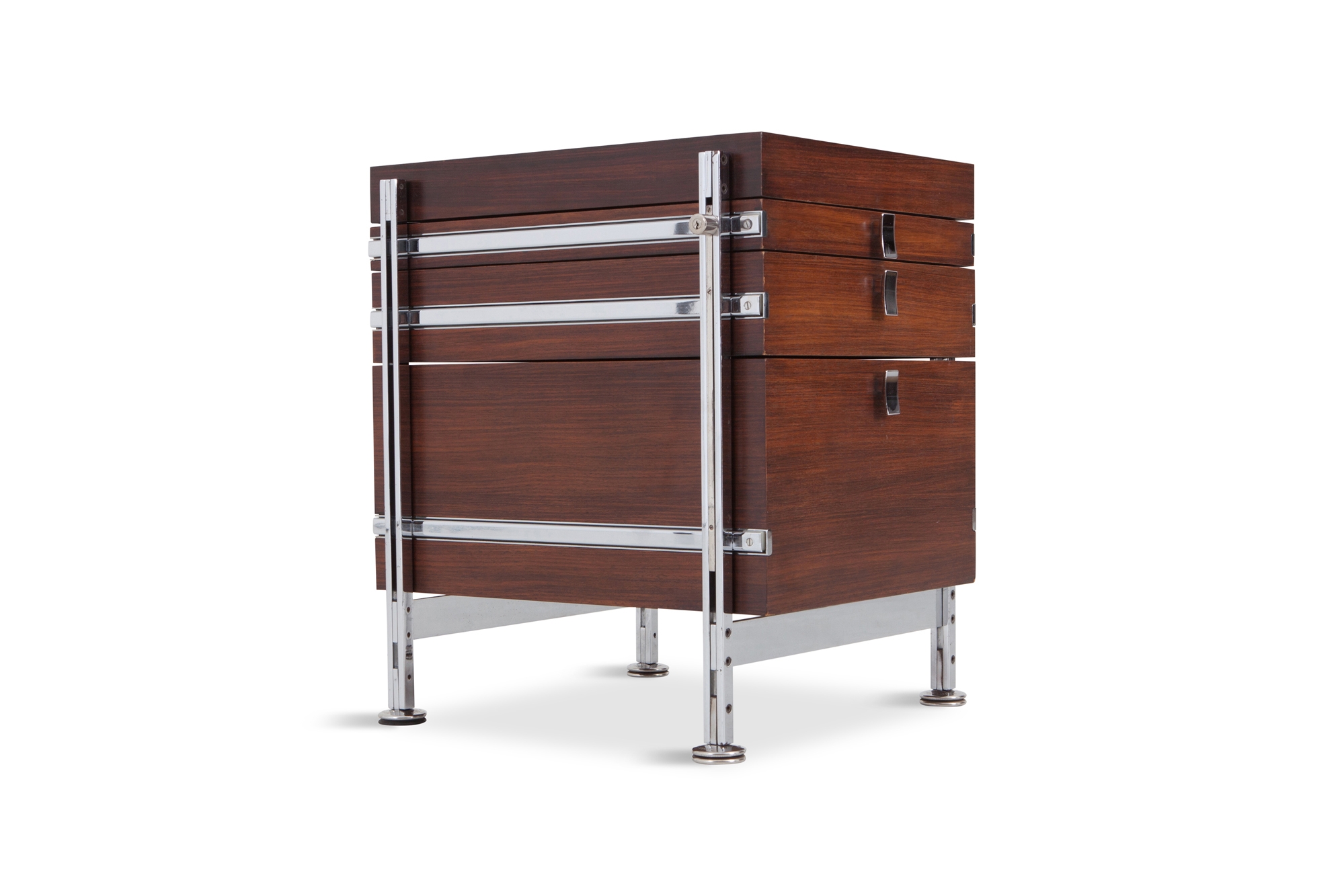 Jules Wabbes Mahogany Chest of Drawers for Mobilier Universel - 1960s