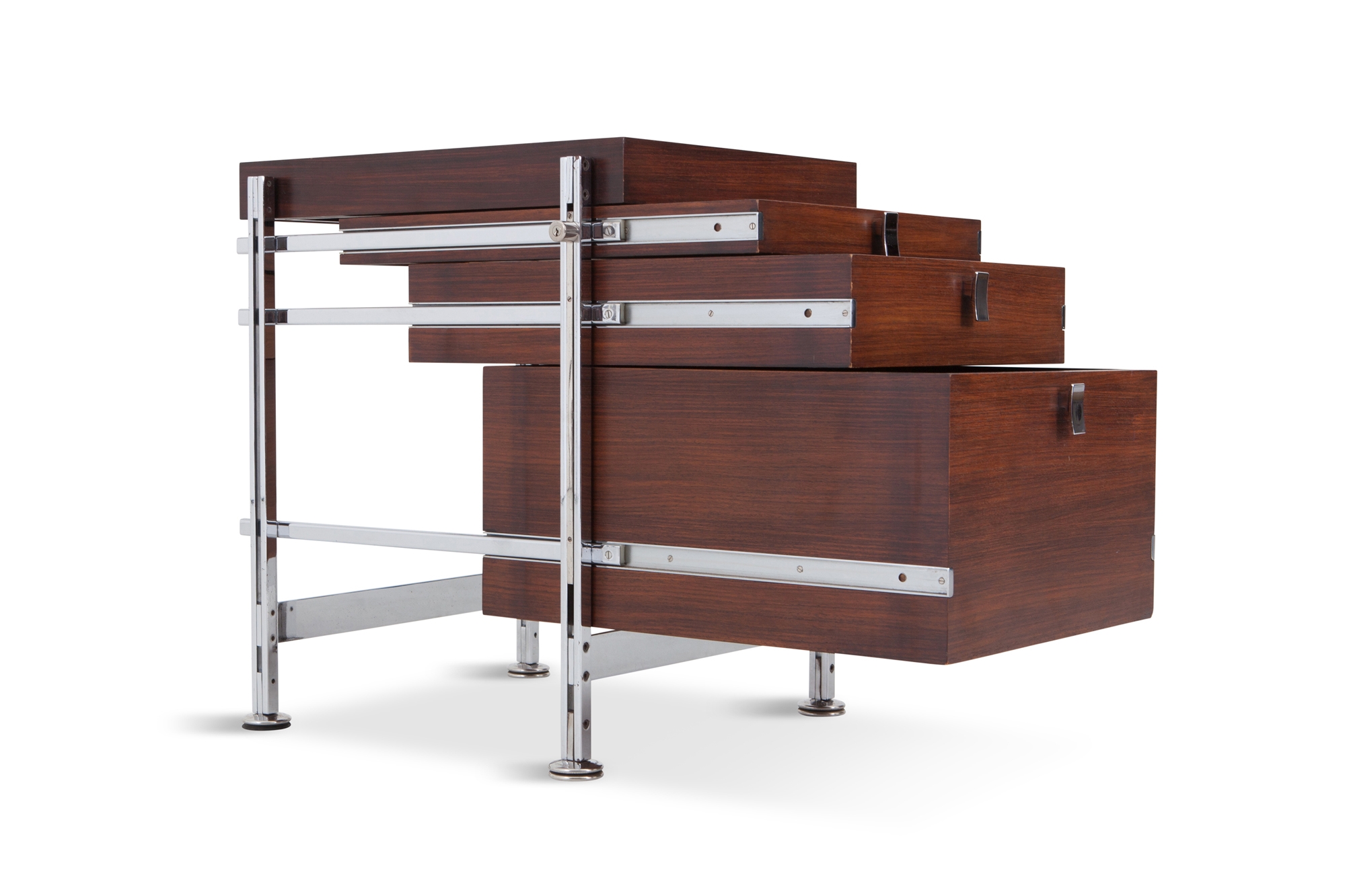 Jules Wabbes Mahogany Chest of Drawers for Mobilier Universel - 1960s
