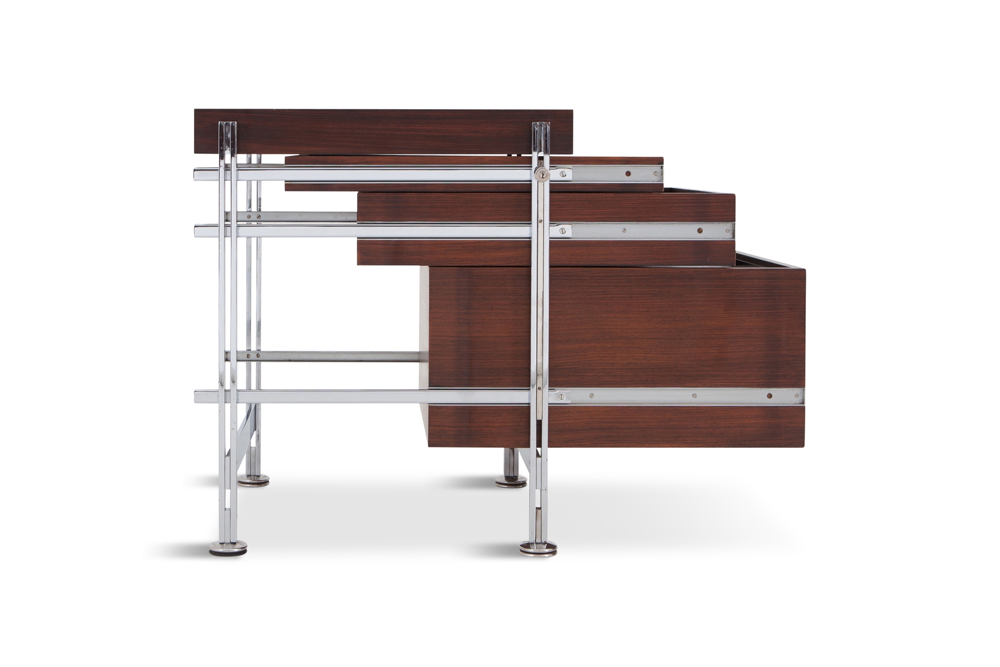 Jules Wabbes Mahogany Chest of Drawers for Mobilier Universel - 1960s
