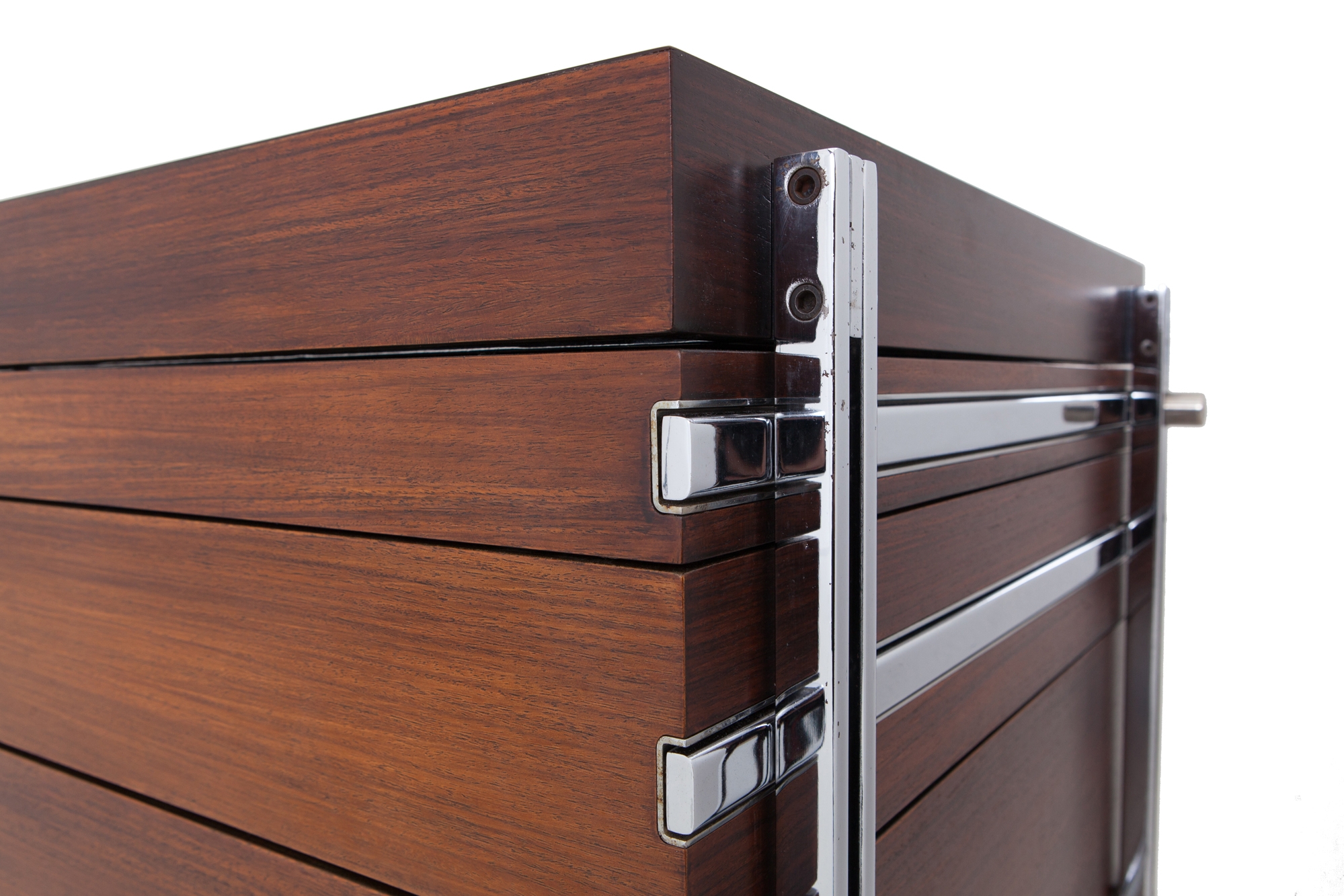 Jules Wabbes Mahogany Chest of Drawers for Mobilier Universel - 1960s