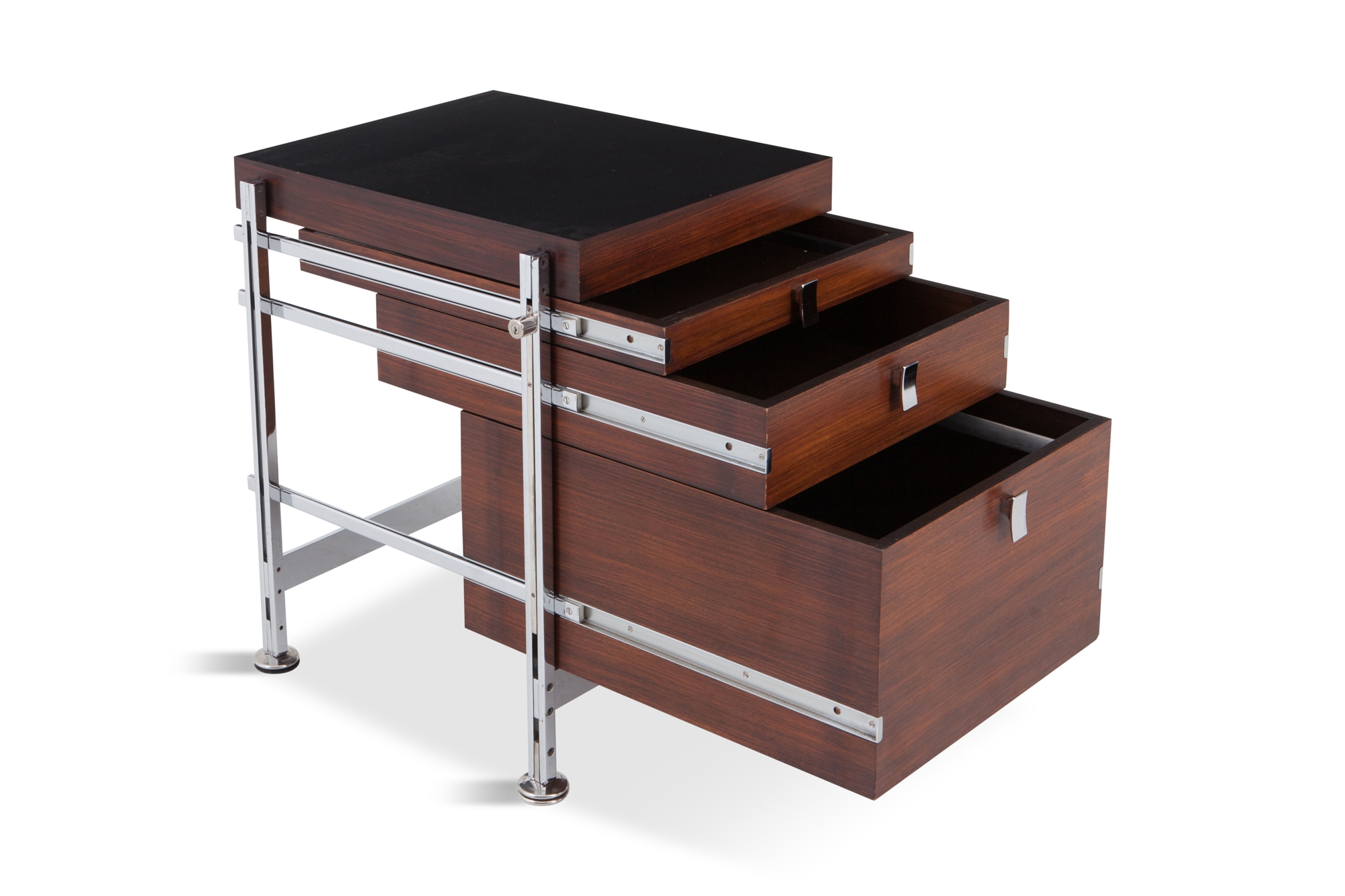 Jules Wabbes Mahogany Chest of Drawers for Mobilier Universel - 1960s