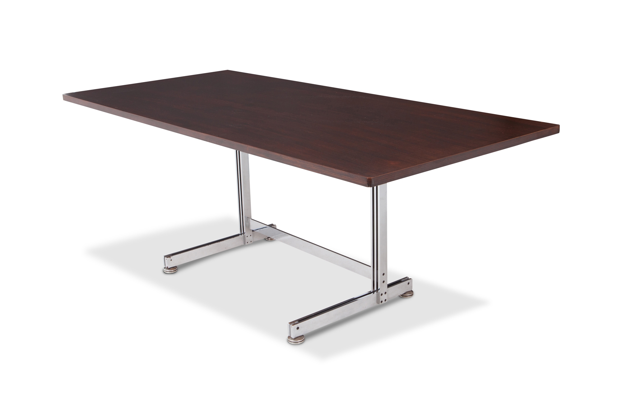 Jules Wabbes Desk Table Chrome Plated Steel For Mobilier Universel - 1960s