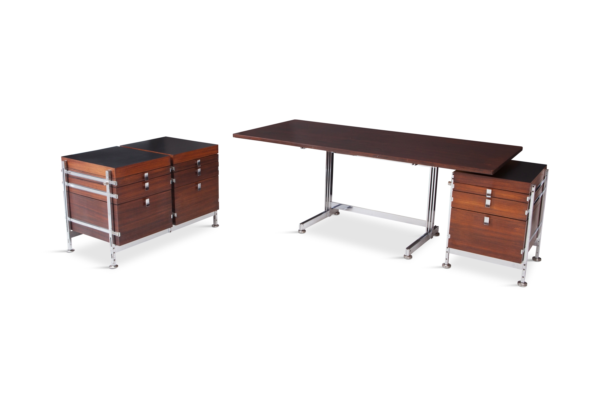 Jules Wabbes Mahogany Chest of Drawers for Mobilier Universel - 1960s