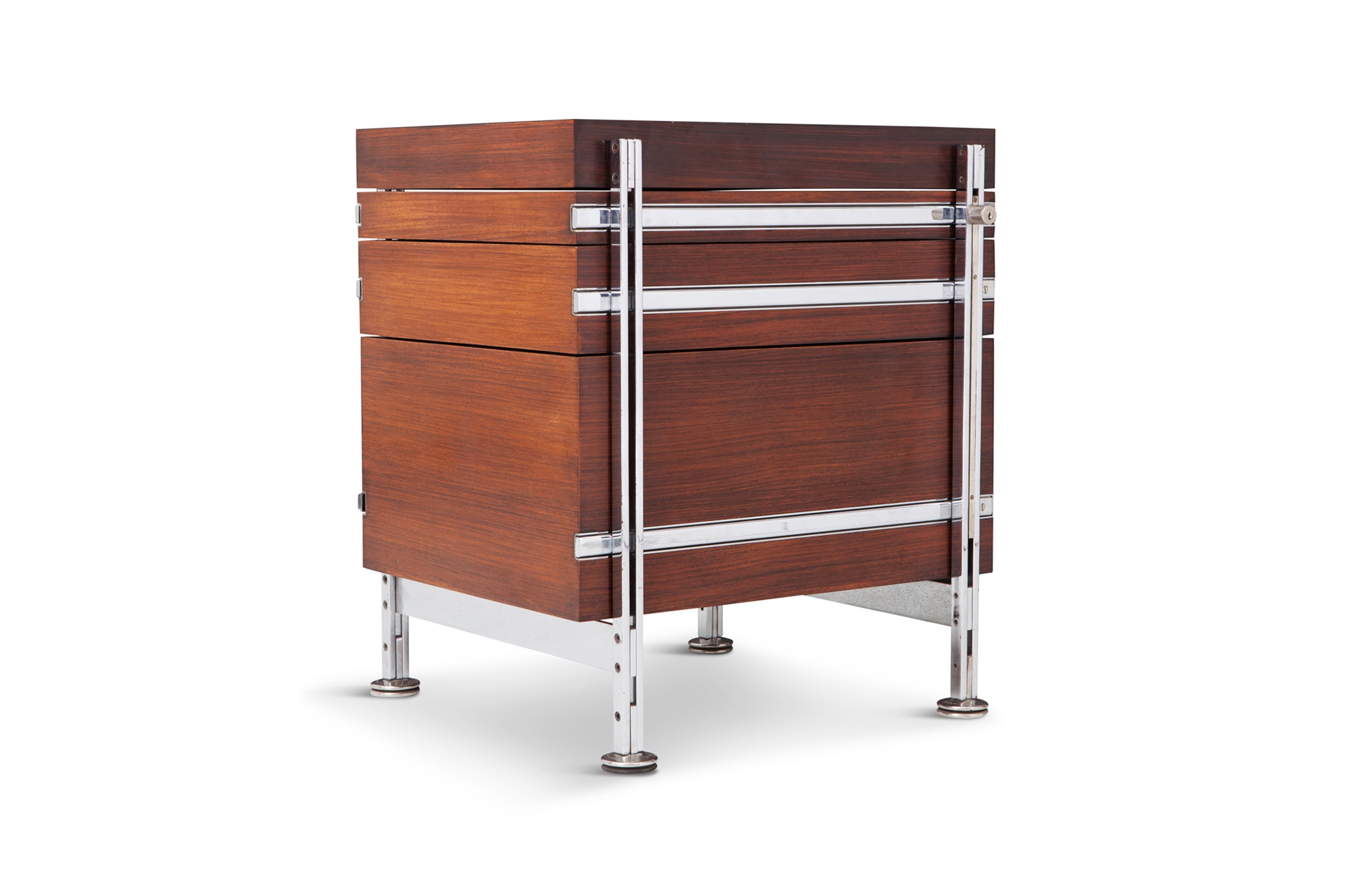 Jules Wabbes Mahogany Chest of Drawers for Mobilier Universel - 1960s